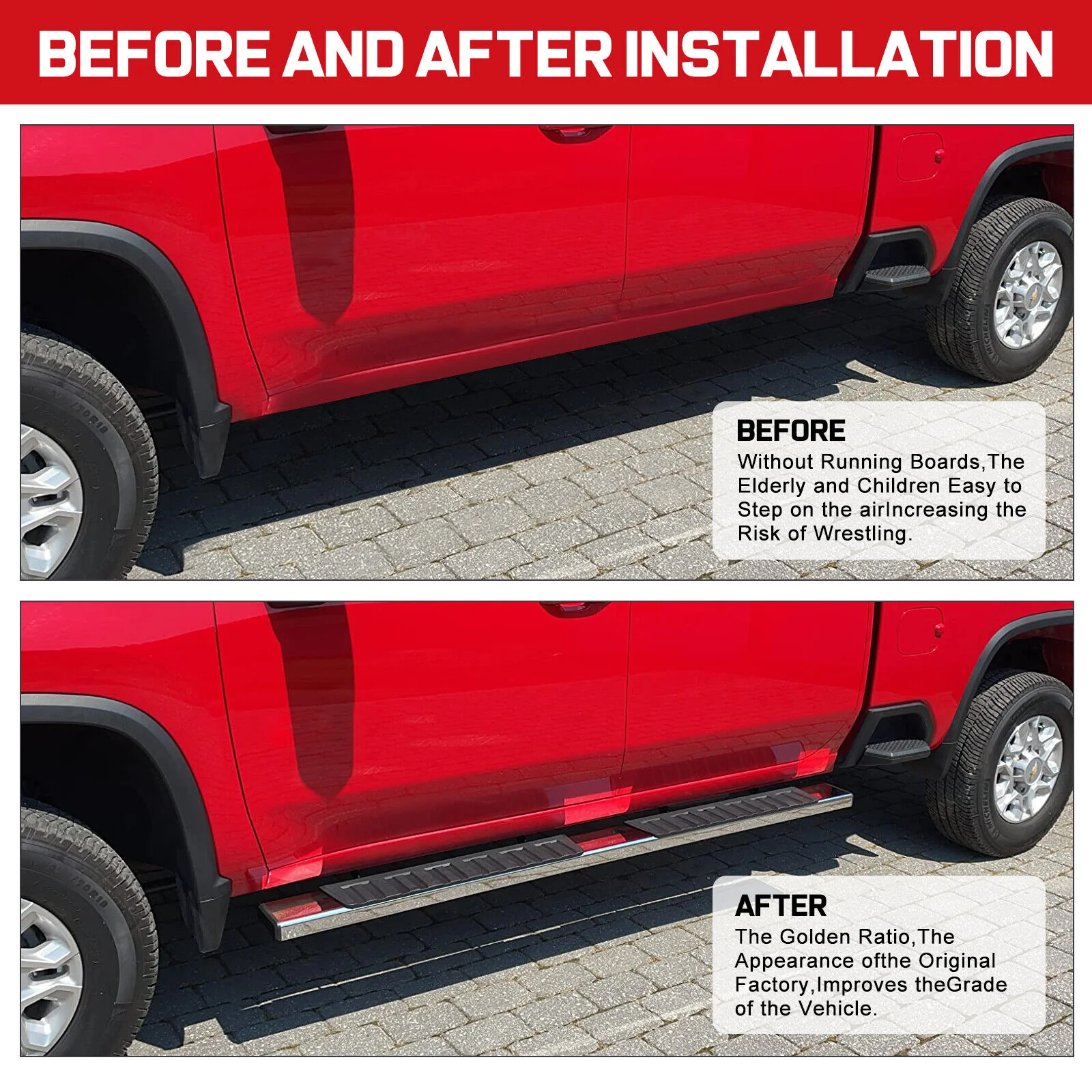 6" Running Board For 2022-2026 Toyota Tundra CrewMax Side Step Nerf Bars - Image 6