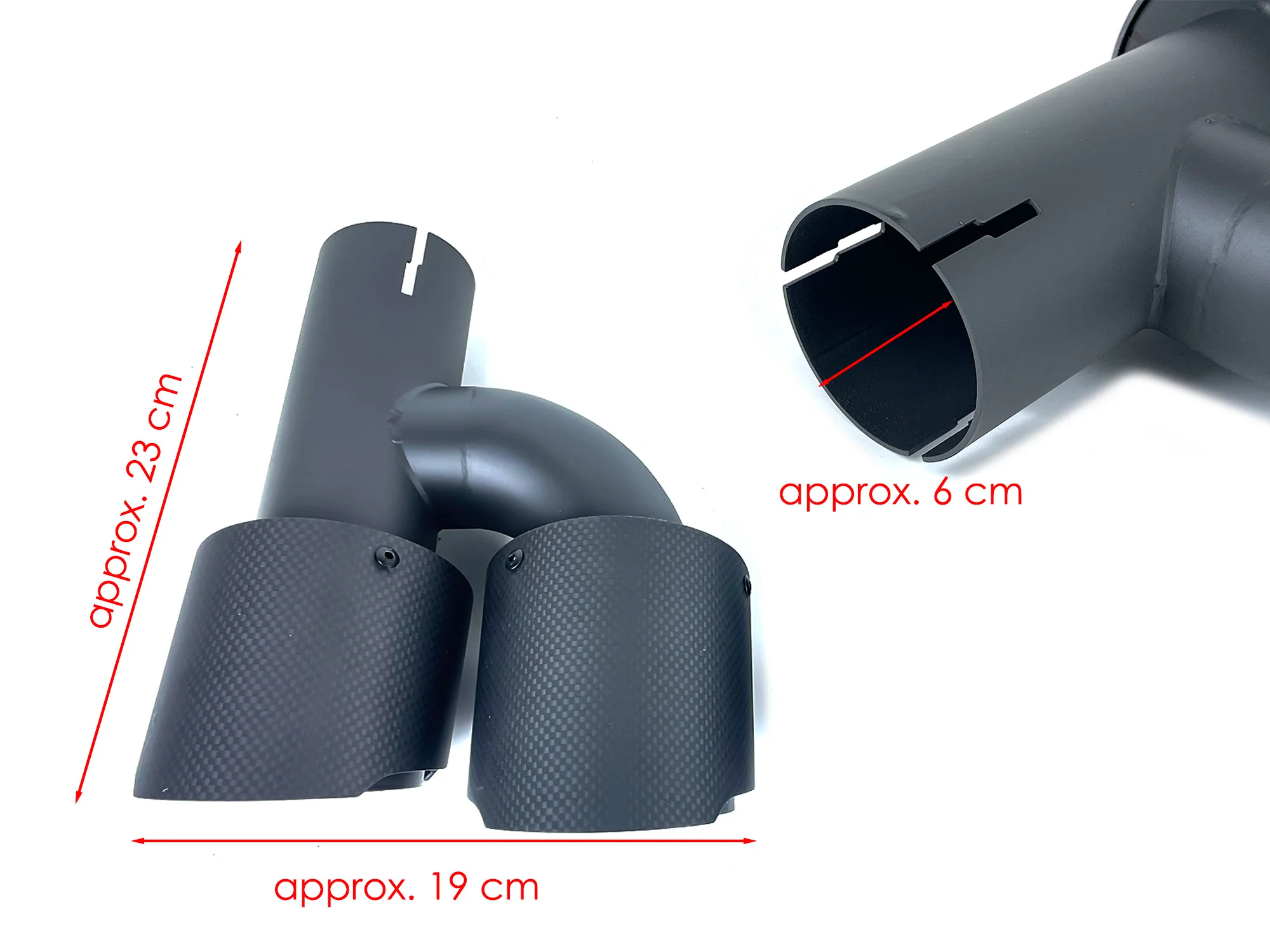 60mm Matte Carbon Fiber Exhaust Tips Muffler Tailpipe for Audi A4 A5 A6 A7 - Image 8