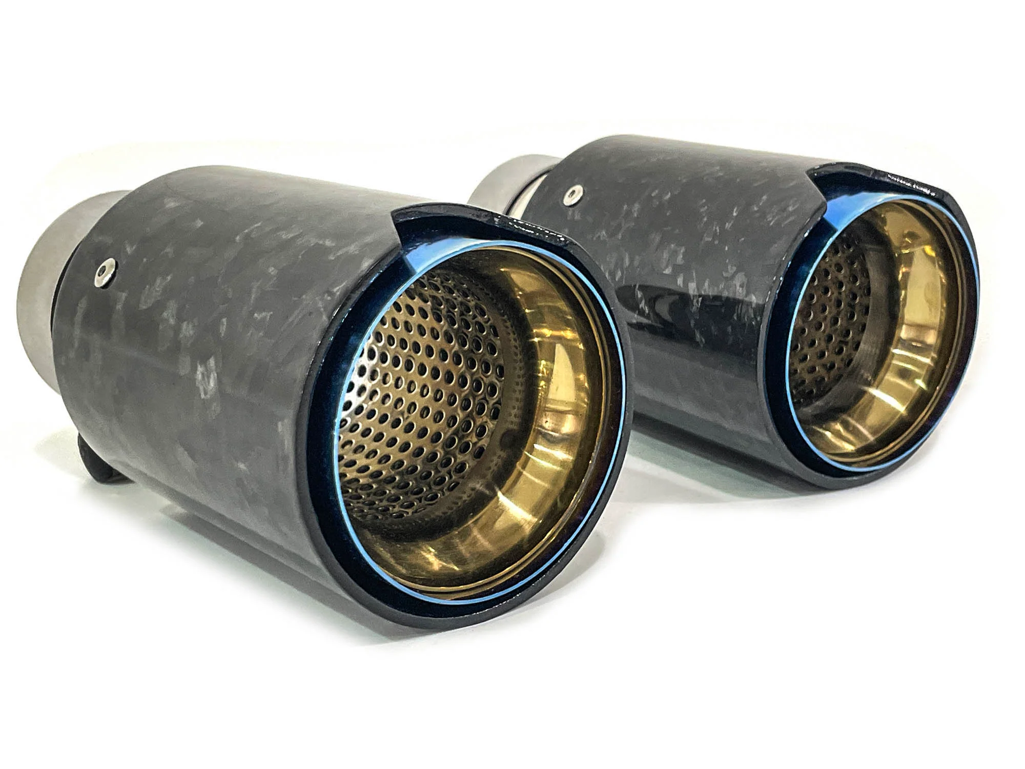 65mm Inlet Forged Carbon Steel Exhaust Tips Muffler Tailpipes - Image 2