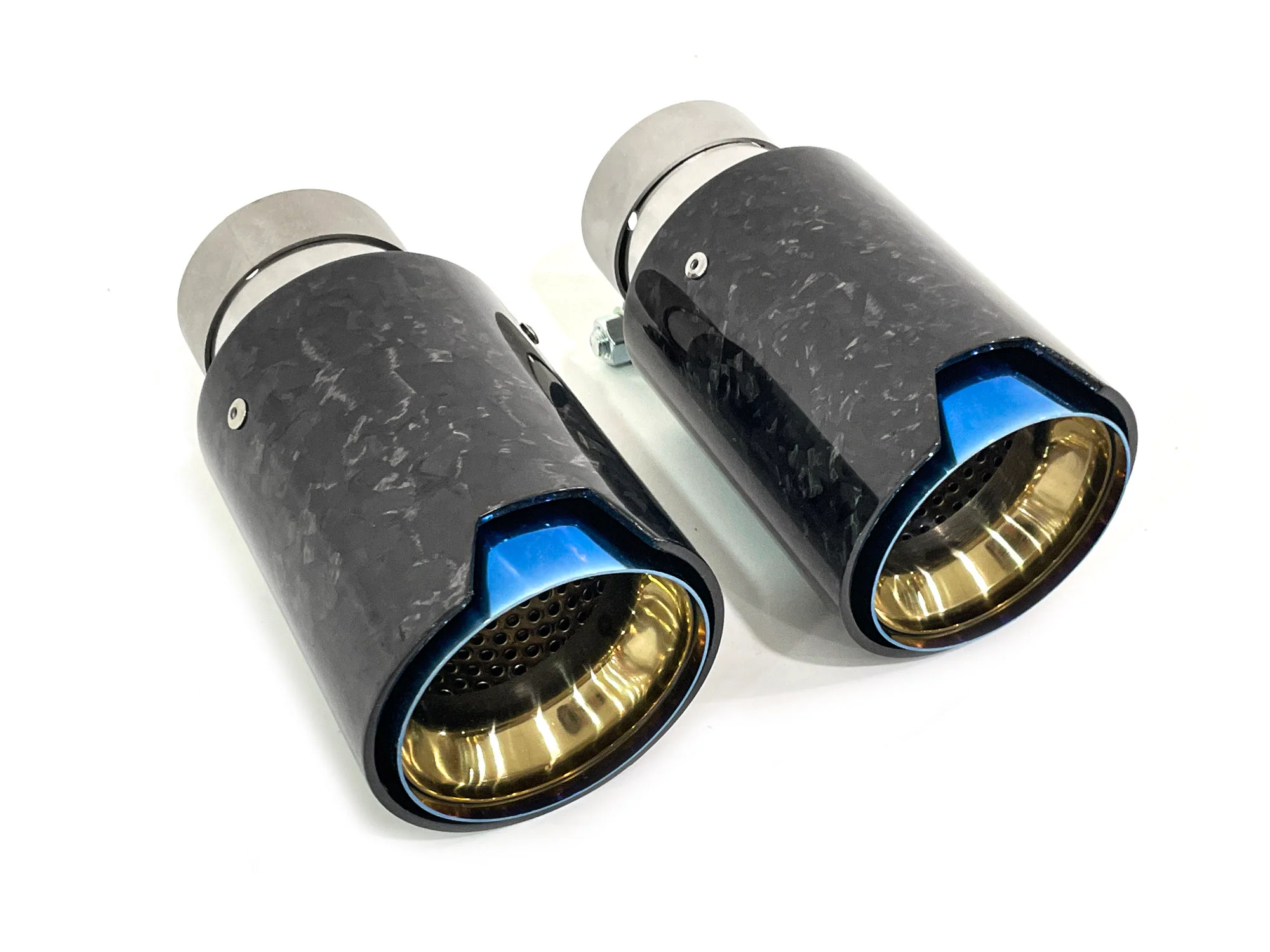 65mm Inlet Forged Carbon Steel Exhaust Tips Muffler Tailpipes - Image 3