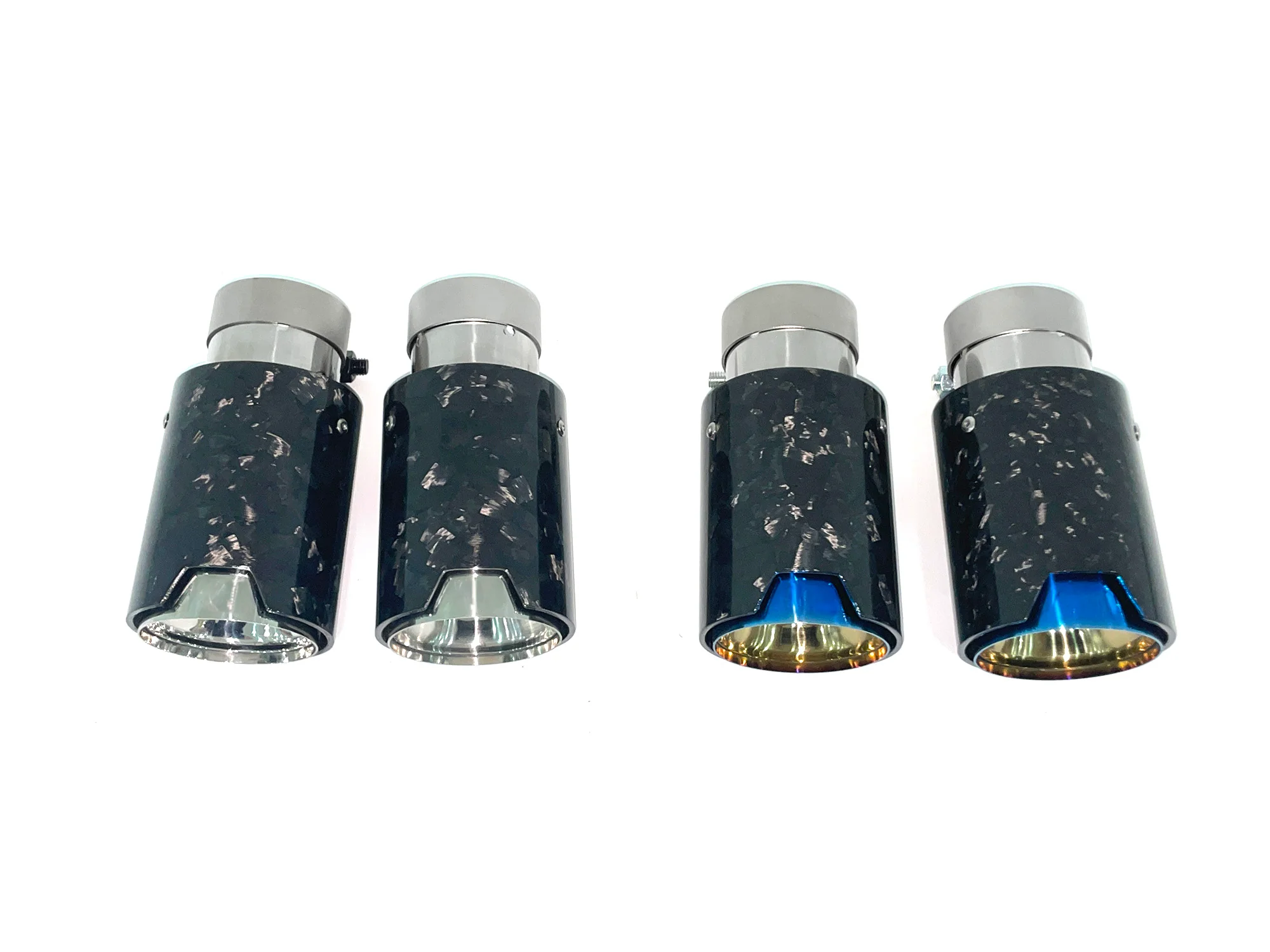 65mm Inlet Forged Carbon Steel Exhaust Tips Muffler Tailpipes - Image 5