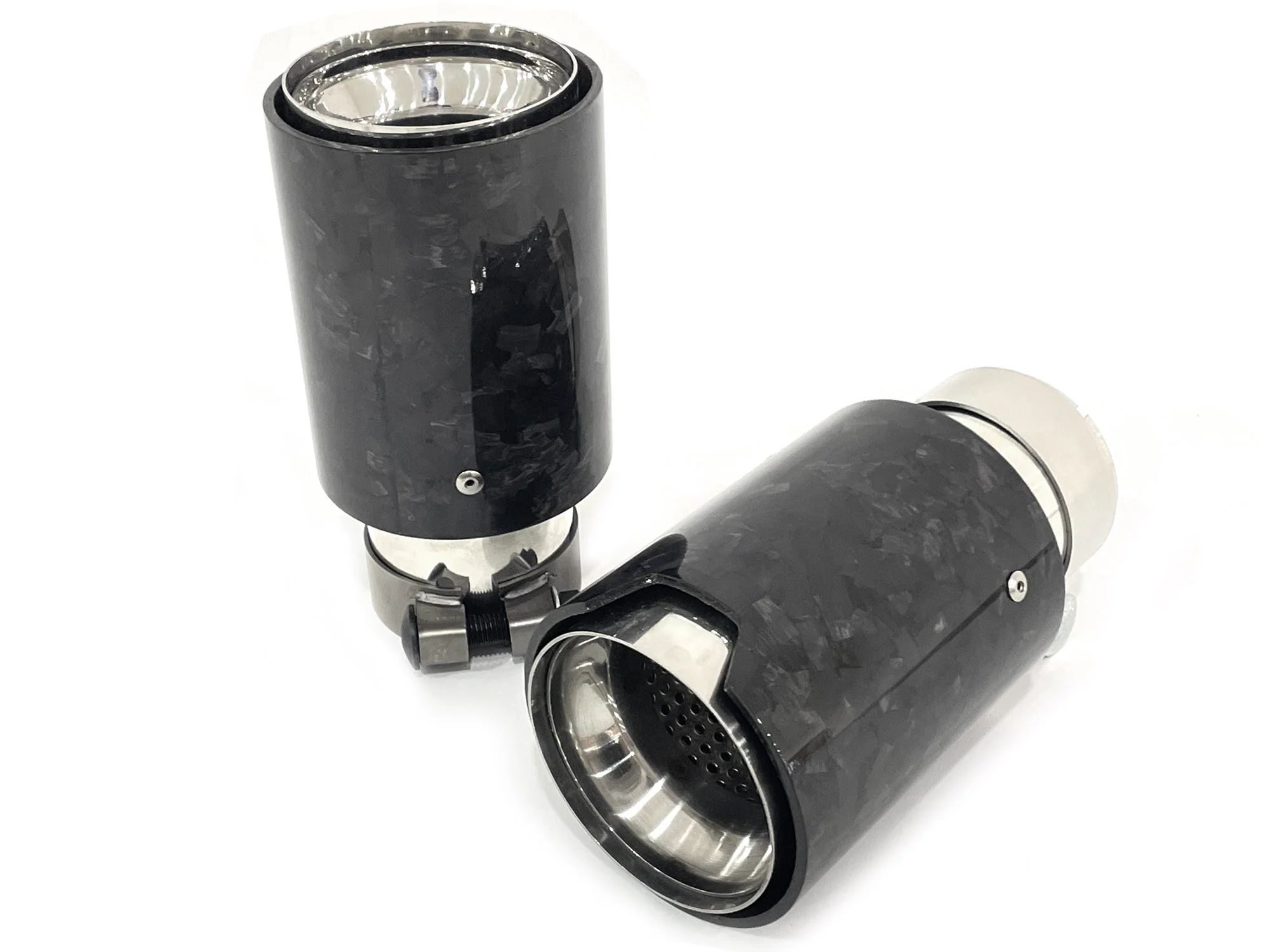 65mm Inlet Forged Carbon Steel Exhaust Tips Muffler Tailpipes - Image 9