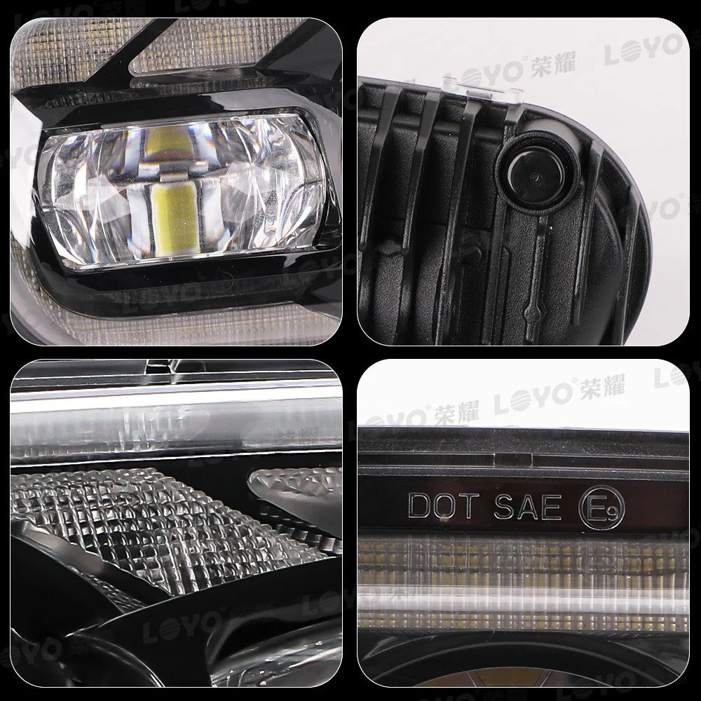 65W LED DRL Headlight Dual Front Lamps for Softail Fat Bob / Fat Bob 114 FXFBS - Image 8