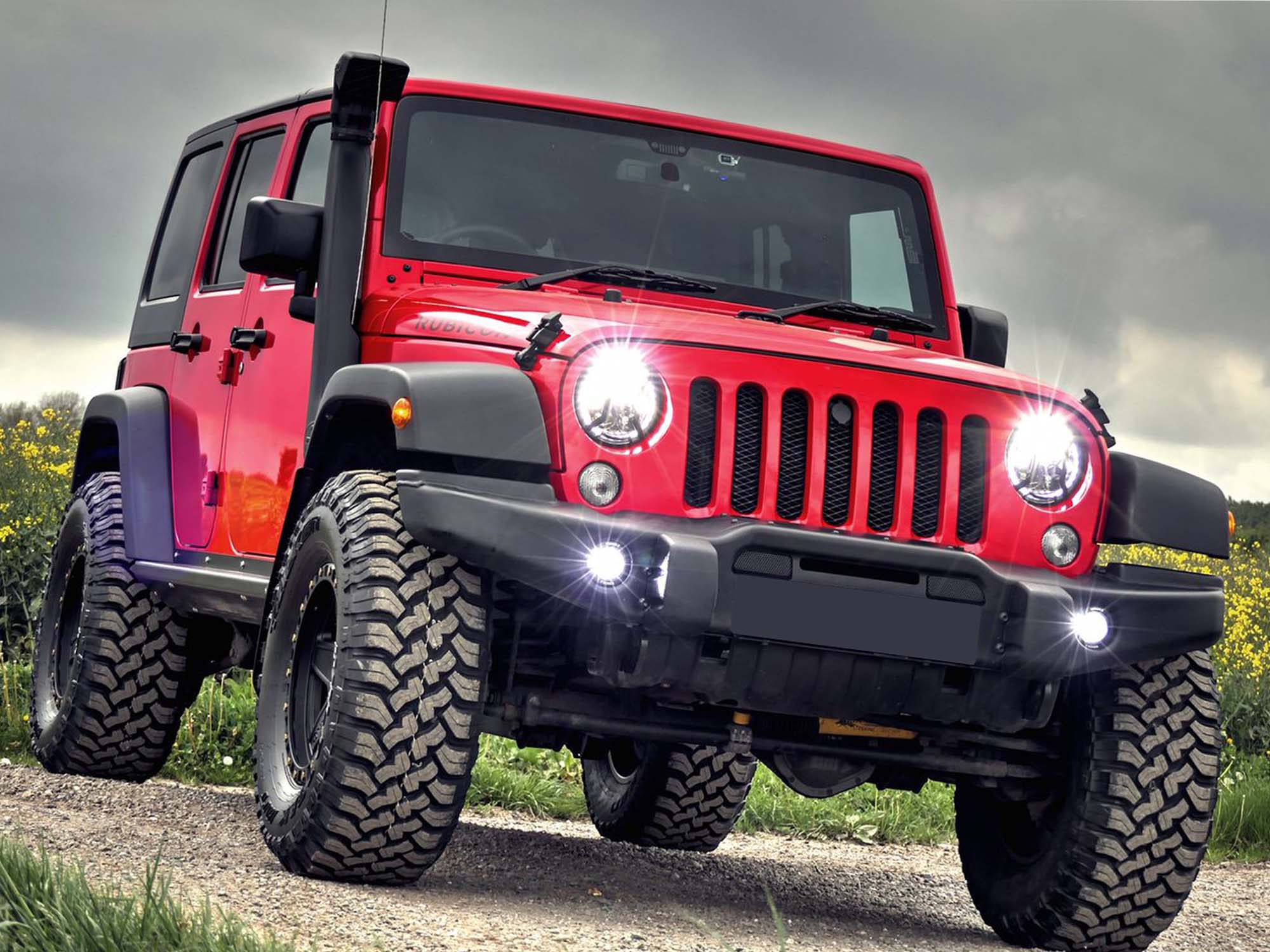 7" Round Led Headlight Hi-Lo for Jeep Wrangler JK LJ TJ for Chevy C10 C20 - Image 2