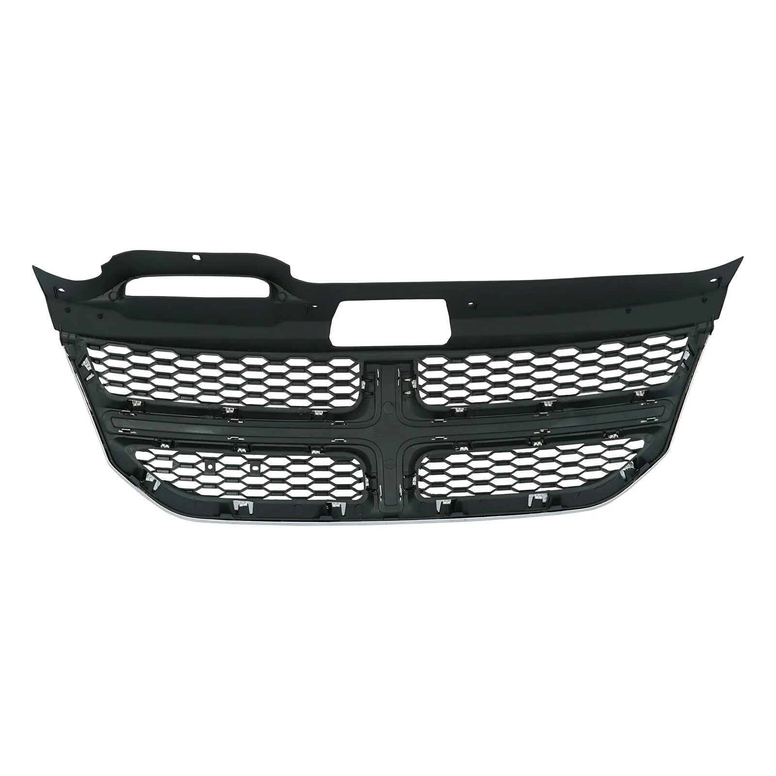7PC Upper Lower Grille Fog Light Bezel Skid Plate For 2011-2019 Dodge Journey SE SXT - Image 5