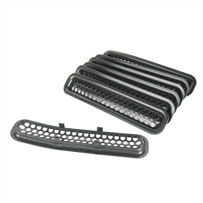 7PCS Front Grille Insert Mesh Grill Chip for Jeep Wrangler TJ 1997-2006 - Image 10