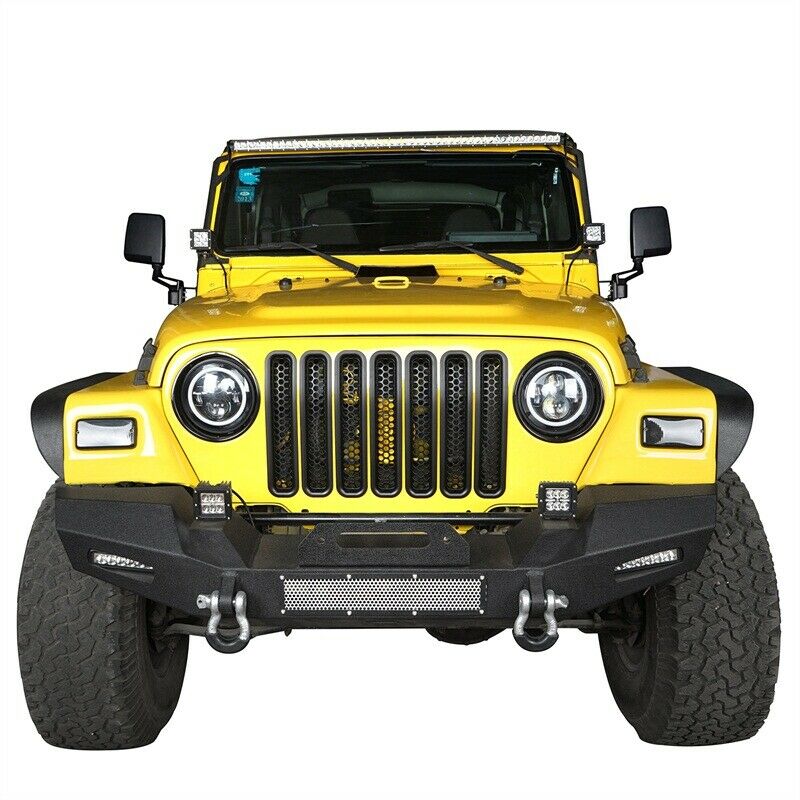 7PCS Front Grille Insert Mesh Grill Chip for Jeep Wrangler TJ 1997-2006 - Image 6