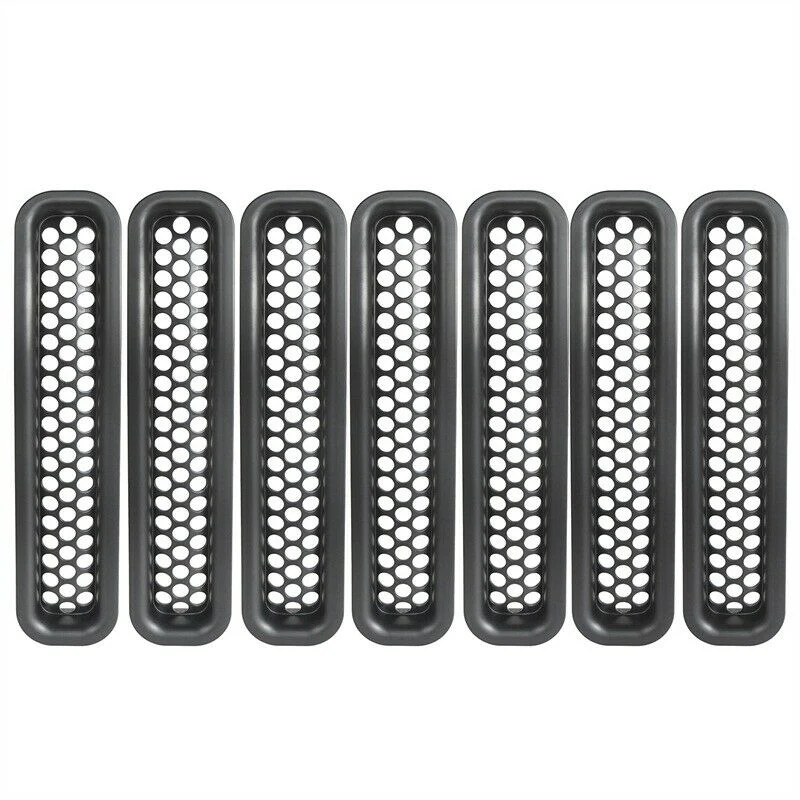 7PCS Front Grille Insert Mesh Grill Chip for Jeep Wrangler TJ 1997-2006 - Image 7