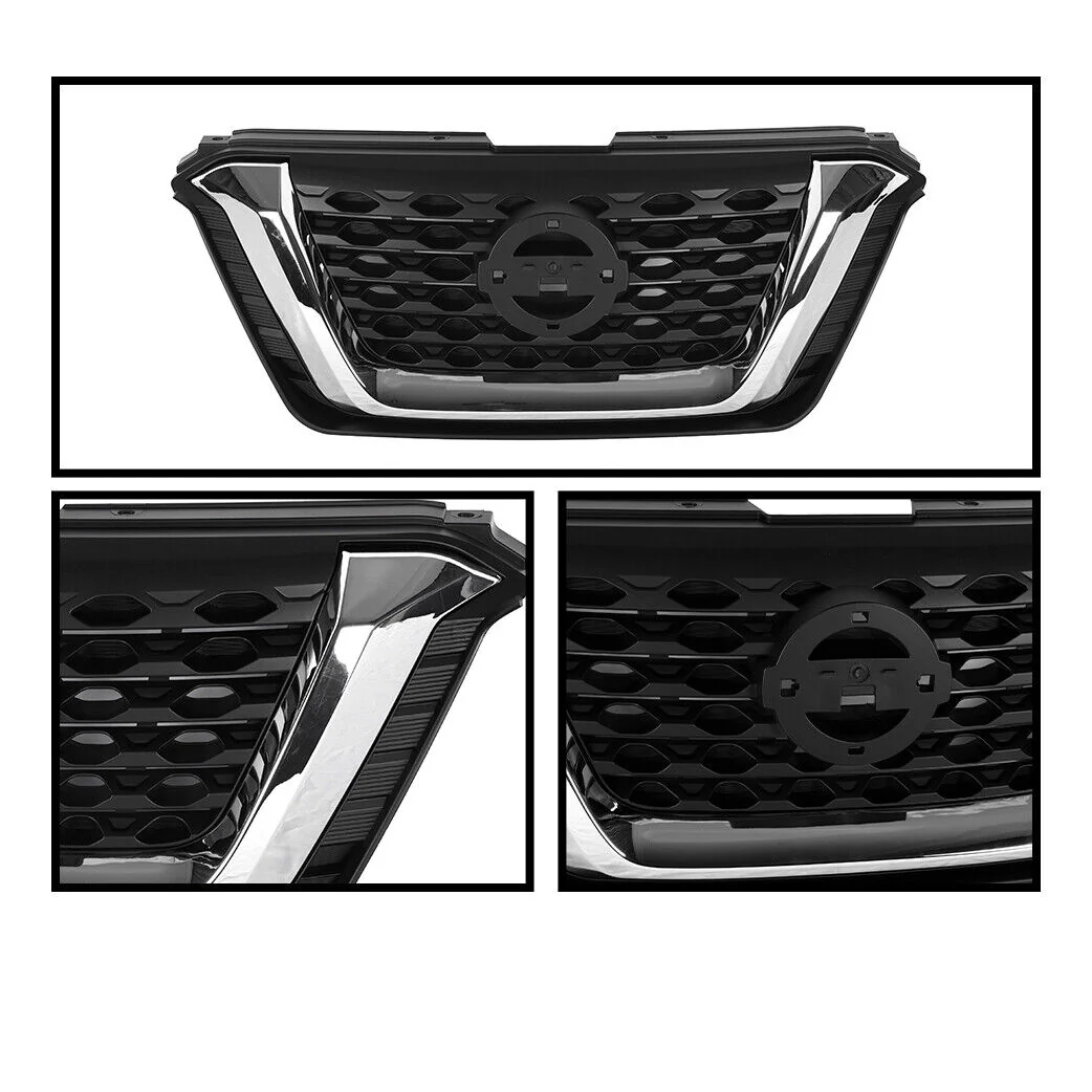 7pcs Front Upper Grille Fog Lights Cover Bezels Bracket For Nissan Kicks 2018 2019 - Image 7