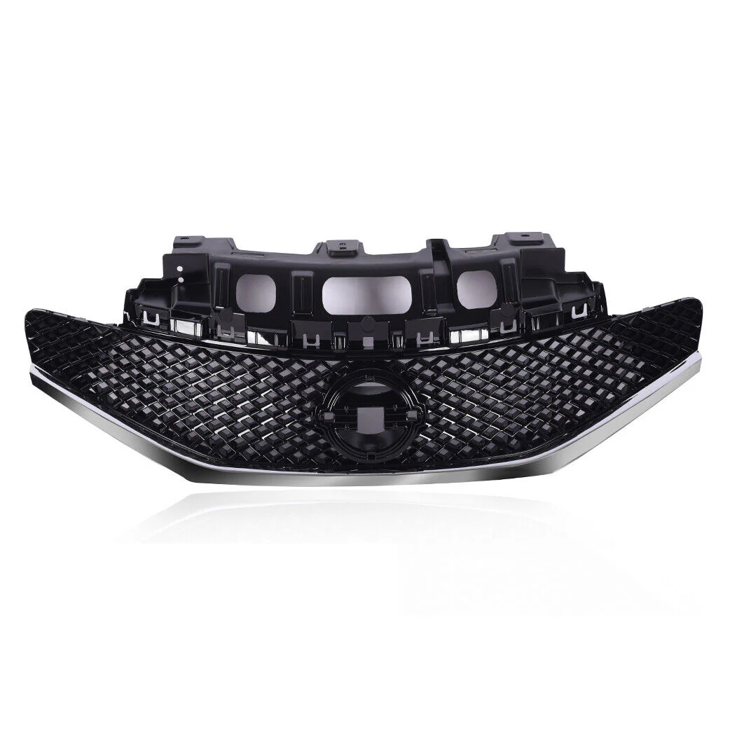 7pcs Front Upper & Lower Grille Fog Lights Covers For 2014-2016 Nissan Versa Note SR - Image 3