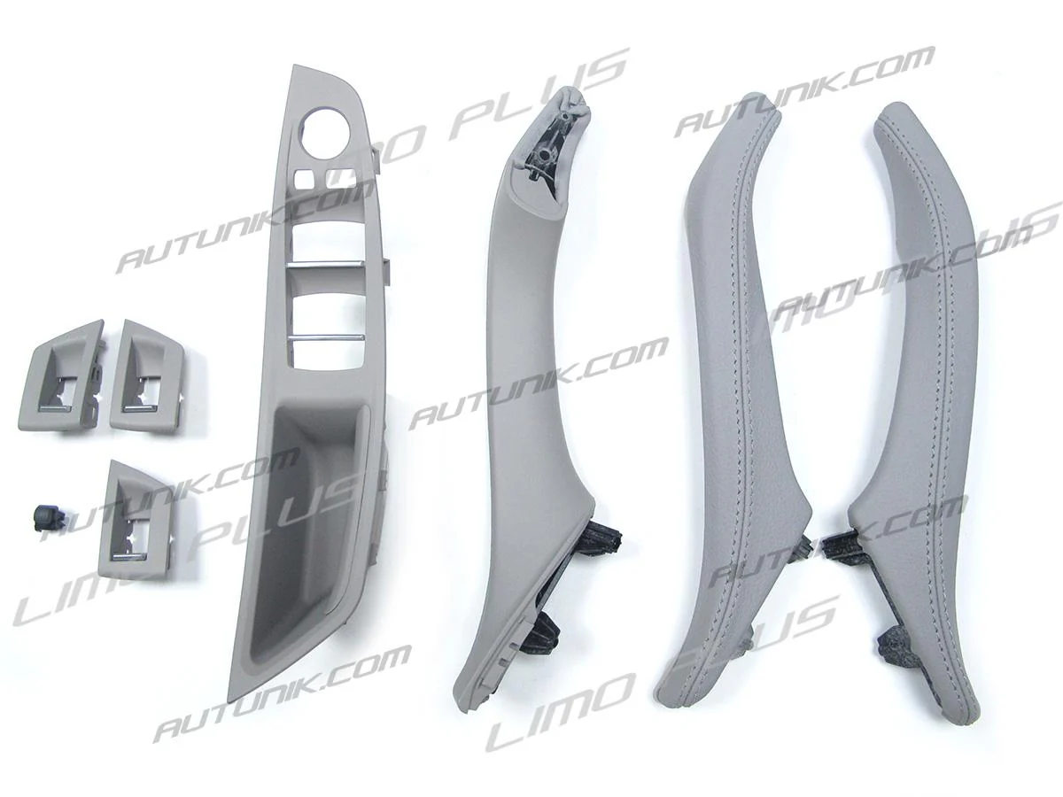 7pcs Leather Inner Interior Door Pull Handle Trim Cover For BMW 5 Series F10 F11 2010-2016 it38 - Image 5