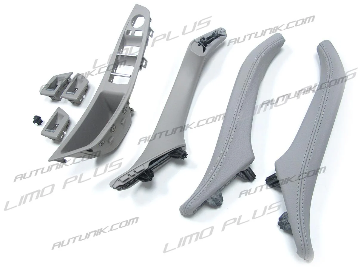 7pcs Leather Inner Interior Door Pull Handle Trim Cover For BMW 5 Series F10 F11 2010-2016 it38 - Image 9