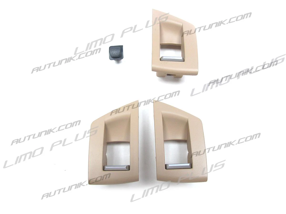 7pcs Beige Leather Door Handle Trim for BMW 5 Series F10 F11 2010–2016 Interior Set - Image 11