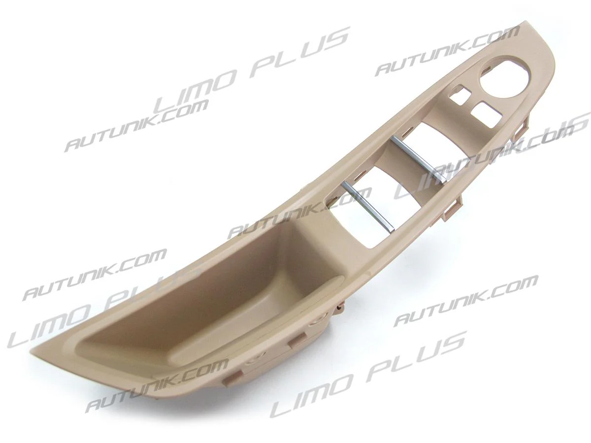 7pcs Beige Leather Door Handle Trim for BMW 5 Series F10 F11 2010–2016 Interior Set - Image 9