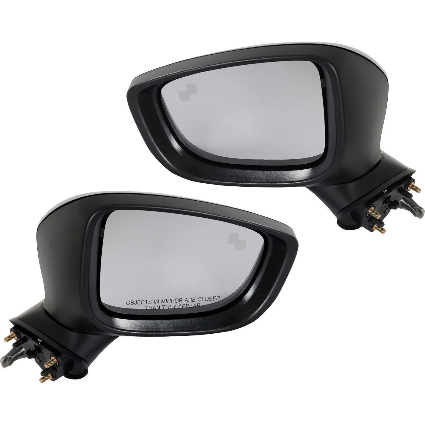9Pin Left+Right Side Mirror White Non-Heated For Mazda 6 2017-2020 2021 Driver & Passenger - Image 2