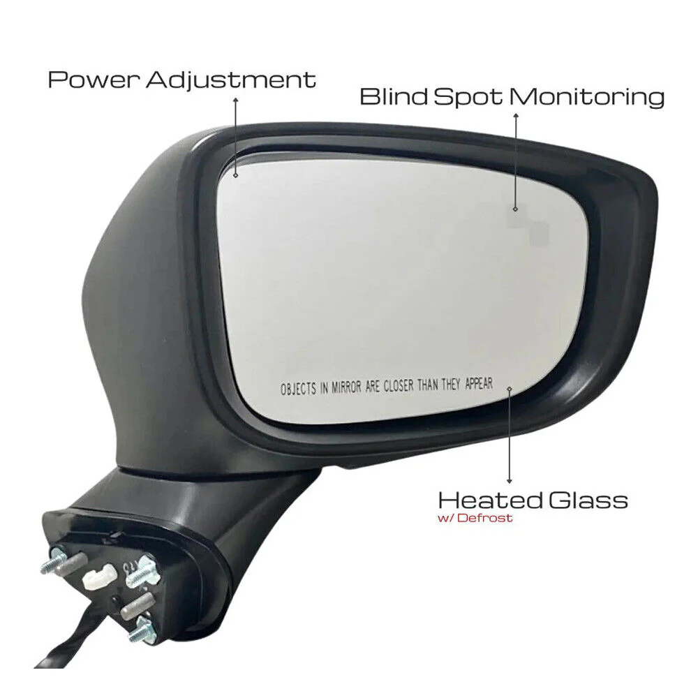 9Pin Left+Right Side Mirror White Non-Heated For Mazda 6 2017-2020 2021 Driver & Passenger - Image 9