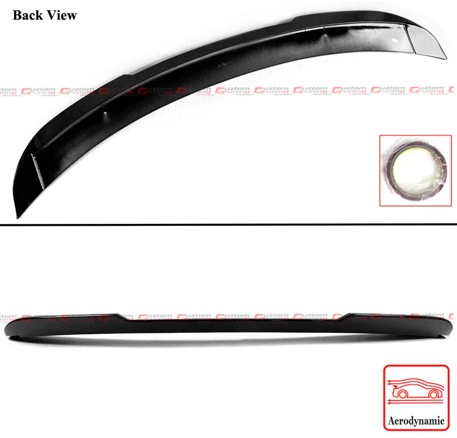 Gloss Black Rear Deck Trunk Spoiler Fit For 2024-25 Ford Mustang S650 Coupe - Image 2