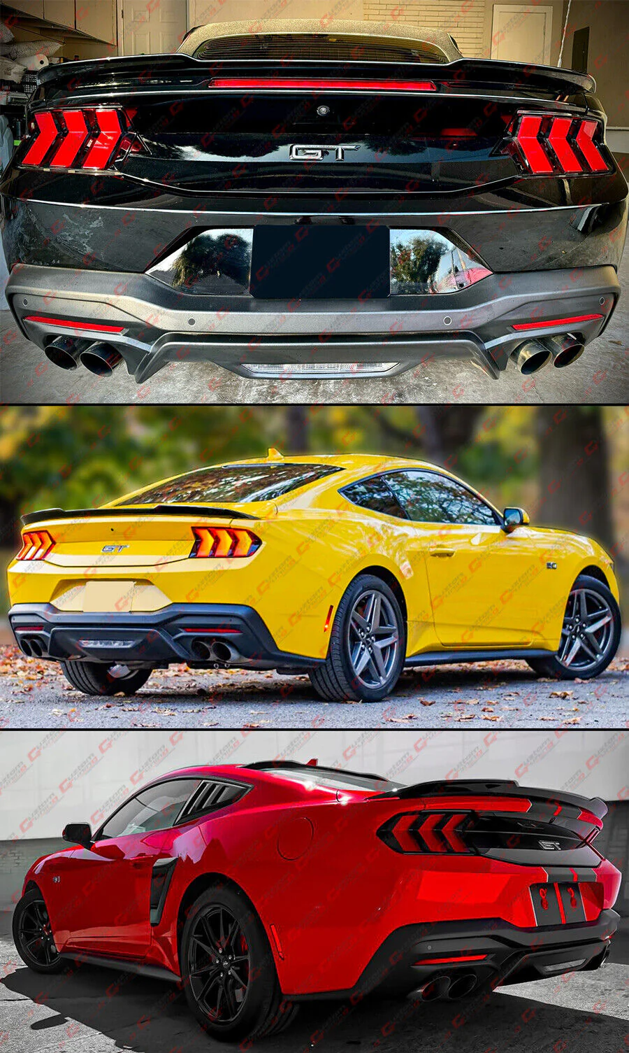 Gloss Black Rear Deck Trunk Spoiler Fit For 2024-25 Ford Mustang S650 Coupe - Image 4