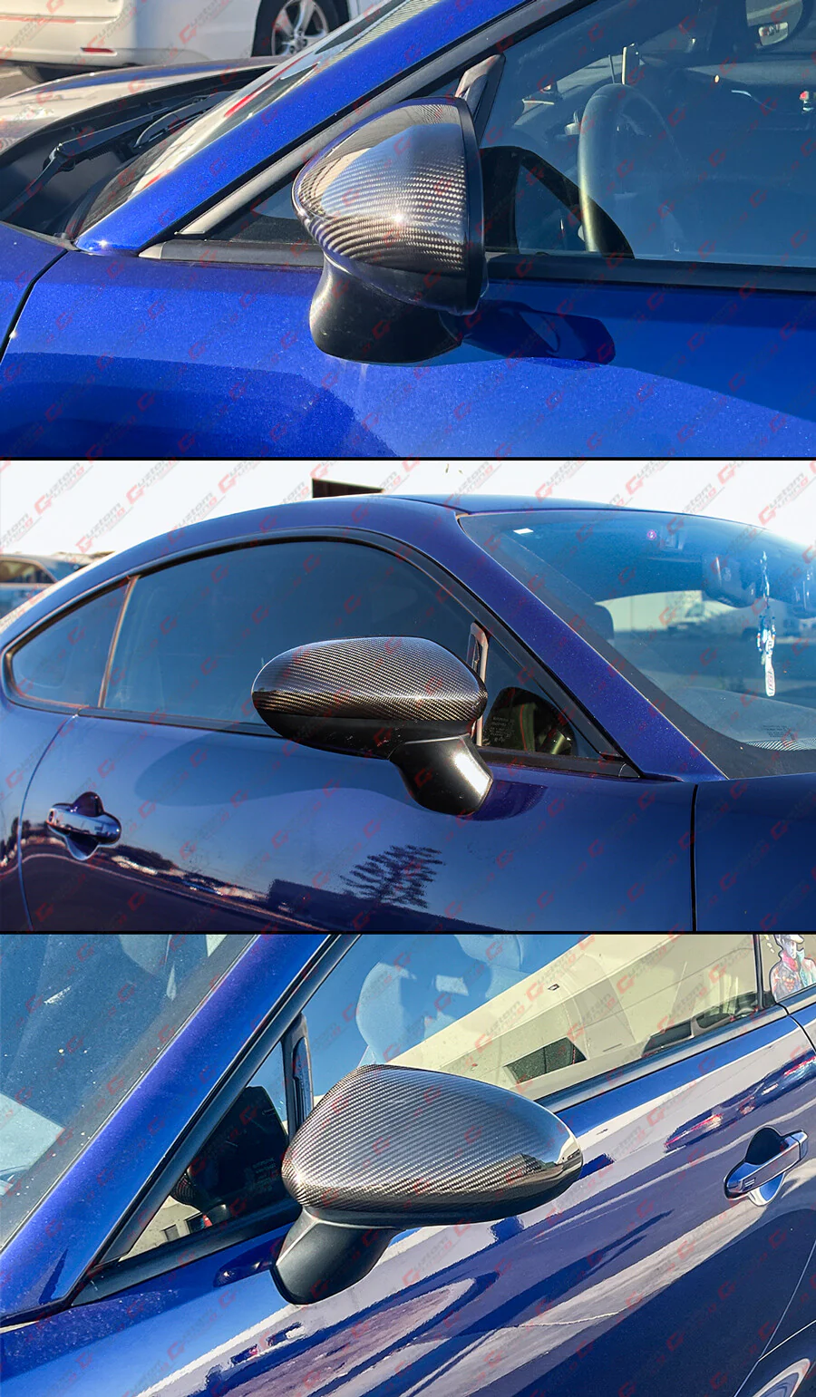 Add-On For 2022–2026 Subaru BRZ Toyota GR86 Full Dry Carbon Fiber Side Mirror Cover Caps - Image 6