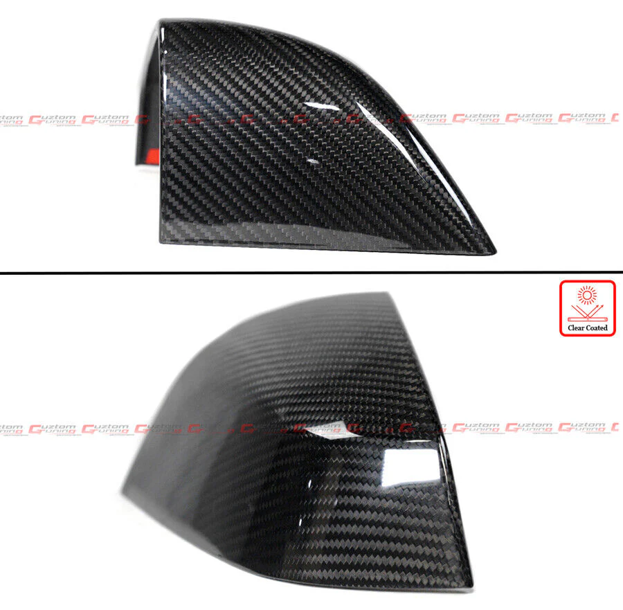 Add-On Real Carbon Fiber Mirror Cover Caps fit for 2021-2023 Tesla Models S - Image 3