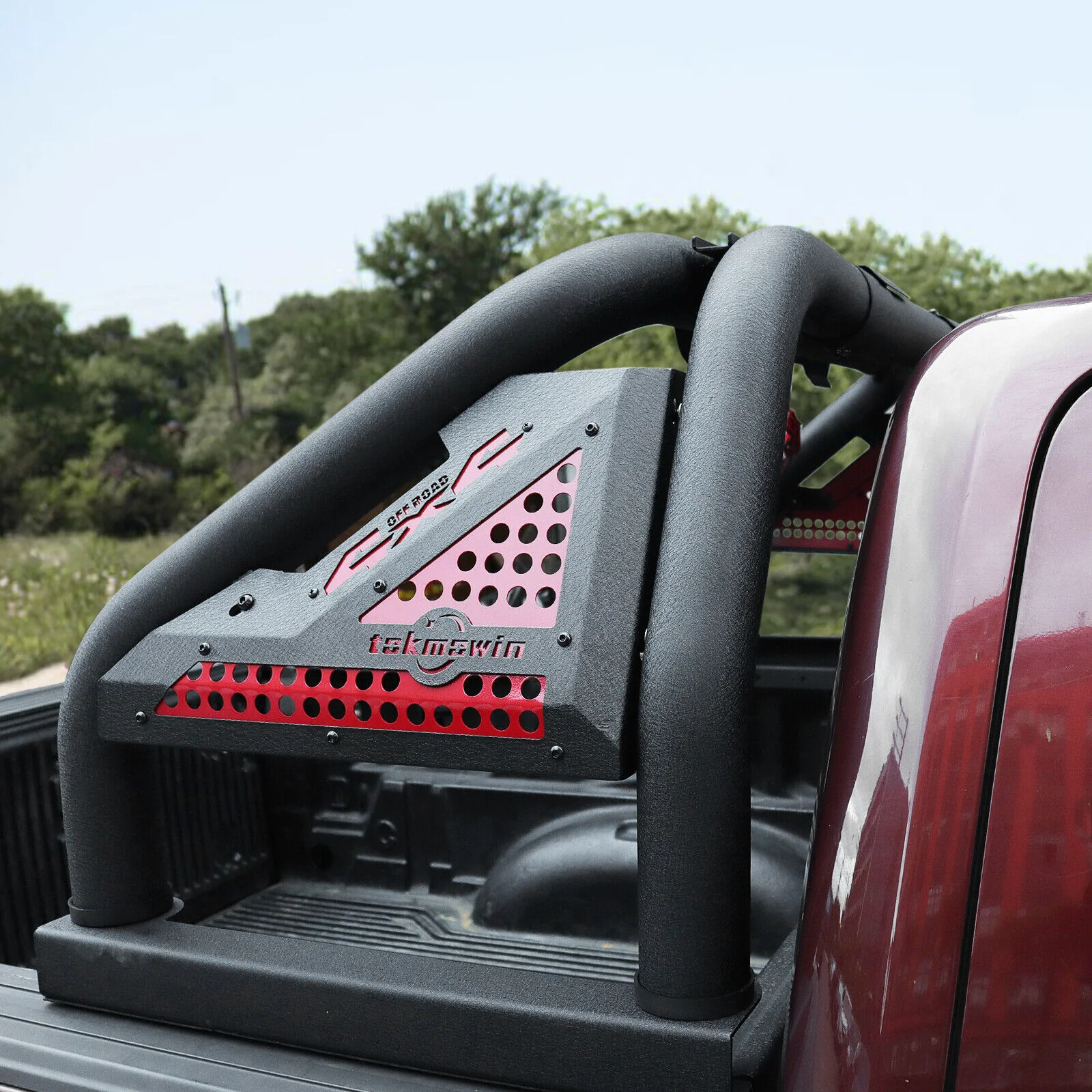 Adjustable 56.7-63 inches Bed Roll Sport Bar For 2005-2024 Toyota Tacoma Truck Chase Roof Rack - Image 3