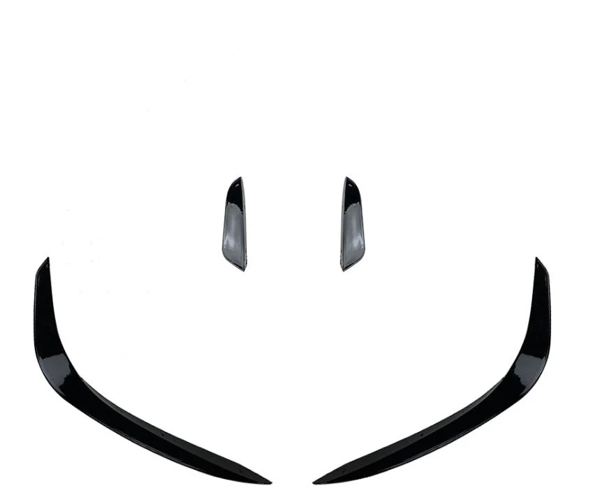 Gloss Black Front Splitter Side Flaps For Mercedes W206 Sedan C200 C300 C43 AMG 2022-2024 - Image 13