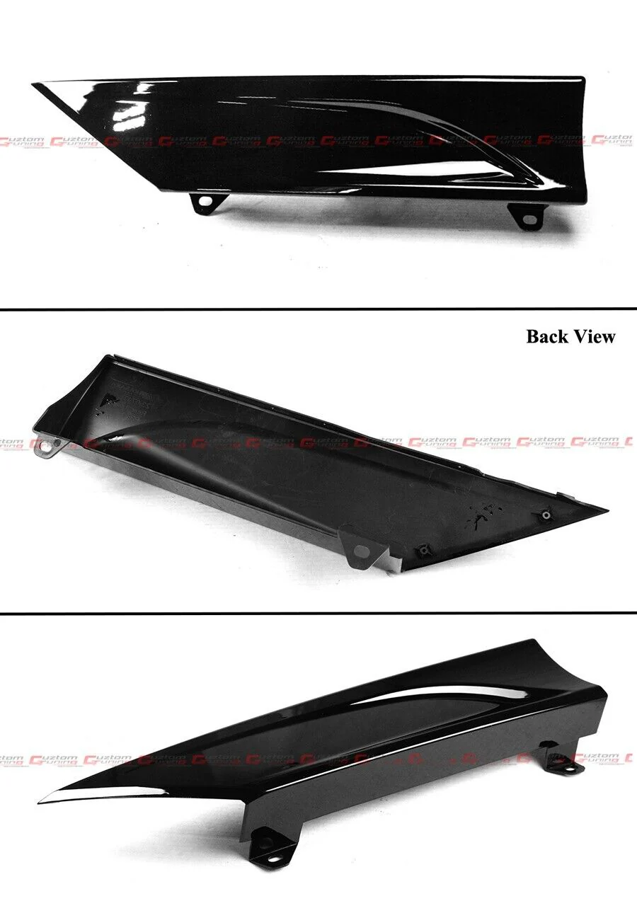 All Black Rear Bumper Diffuser w/ Corner Extensions for Honda Accord 2023-2026 - Image 5