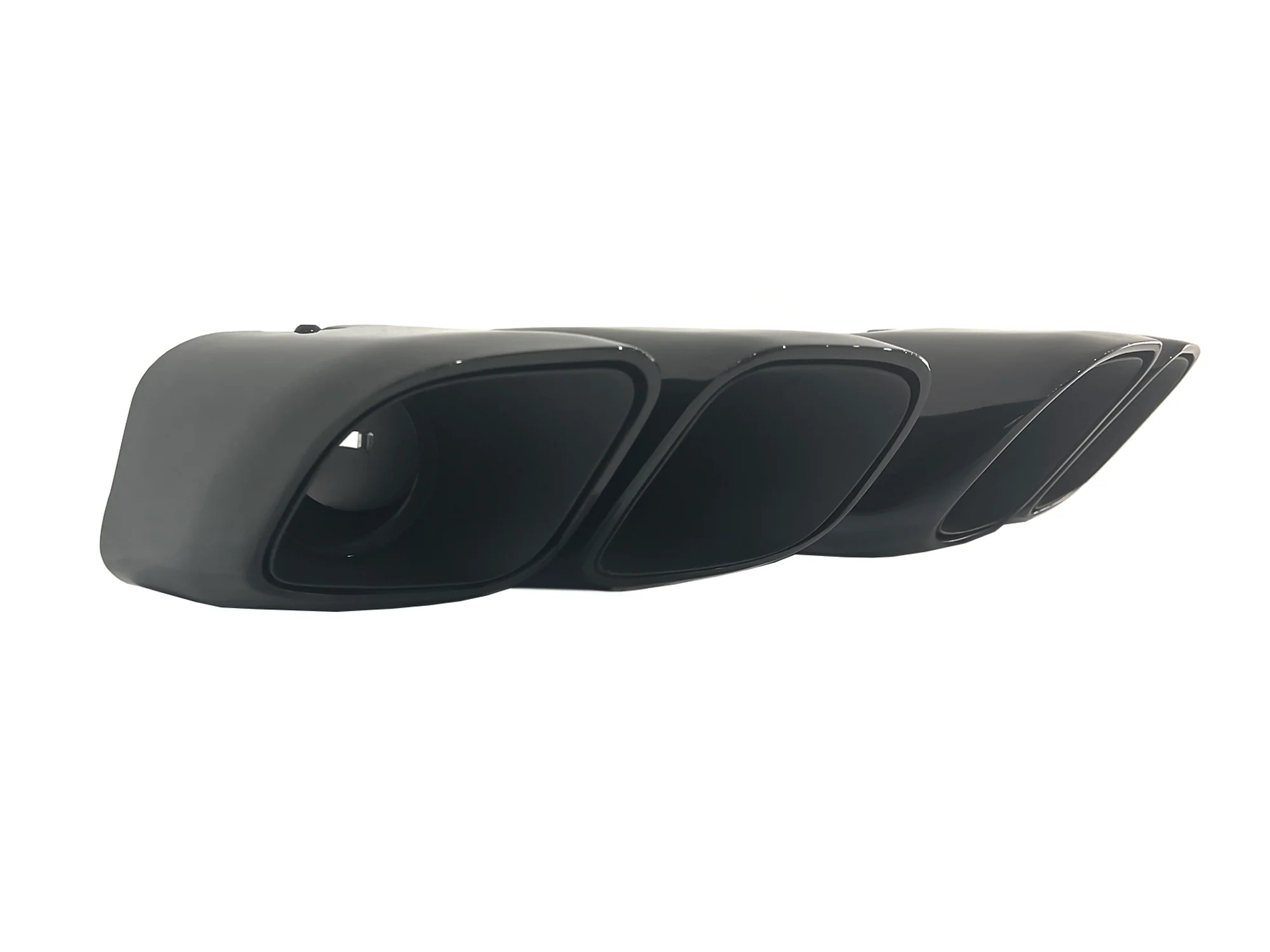 Square Exhaust Tips Muffler Pipe Black for Porsche Macan Base 2014-2018 - Image 4