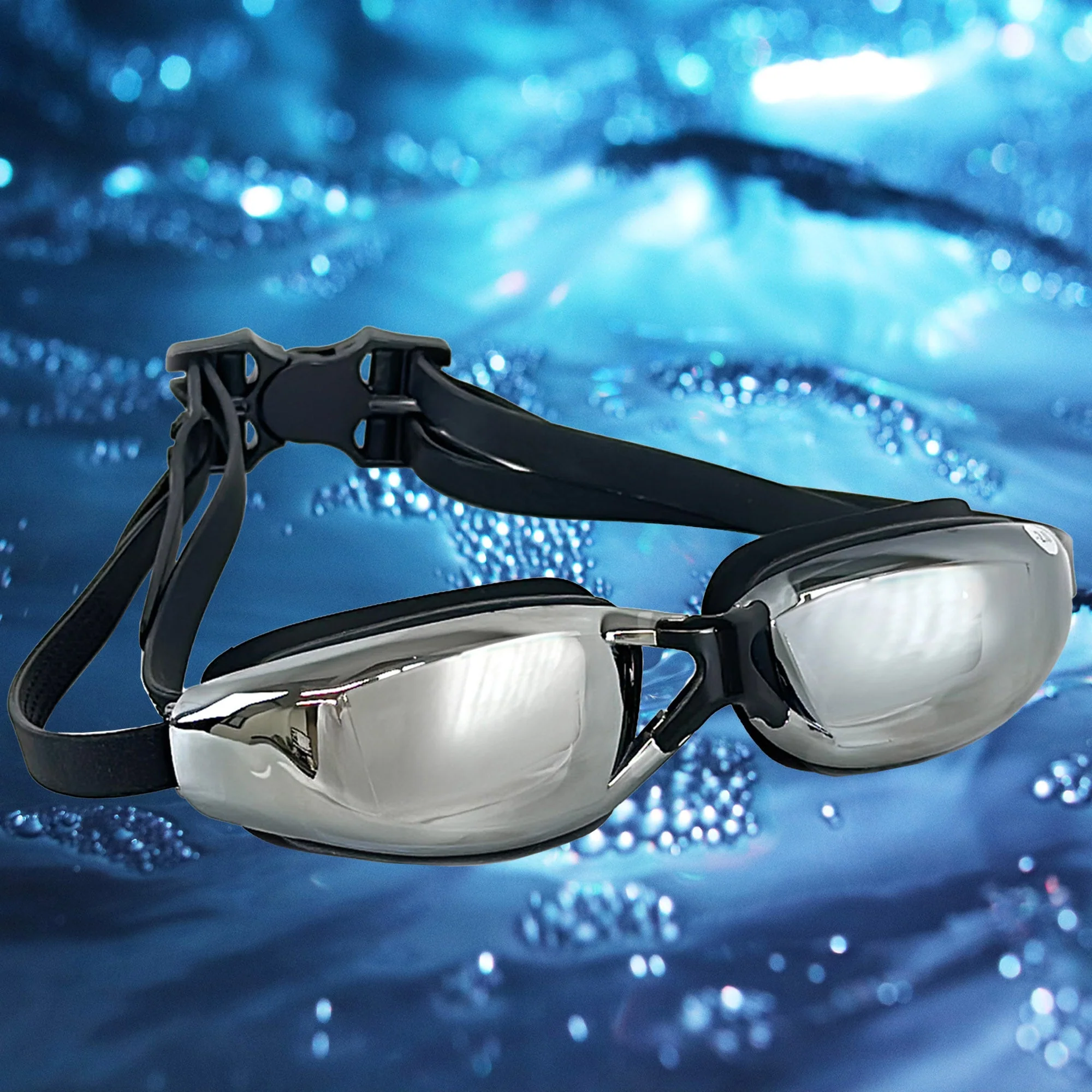 Anti-UV Mirror Swimming Goggles Anti-Fog Swim Glasses for Men and Women Nearsighted - Image 23