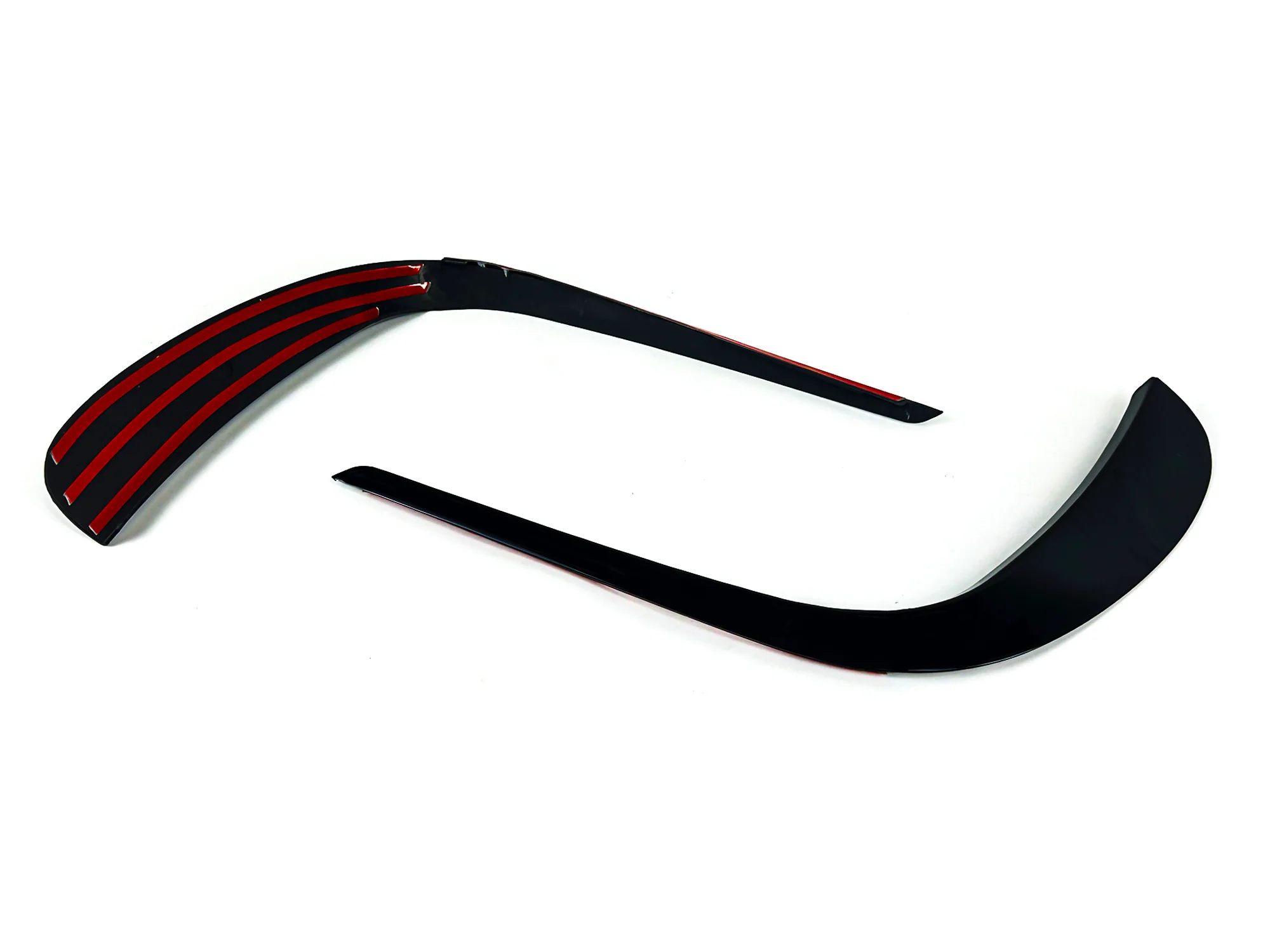 Black Front Canards Splitter for Mercedes E Class W213 S213 C238 A238 AMG Line 2021-2023 - Image 7