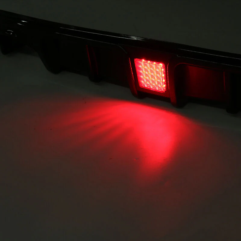 Carbon Fiber Look Rear Diffuser w/ LED Light fits Infiniti Q60 2017-2022 (NOT REAL CARBON) - Image 10