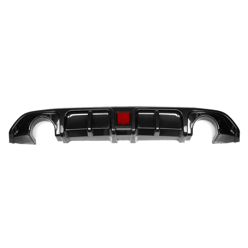 Carbon Fiber Look Rear Diffuser w/ LED Light fits Infiniti Q60 2017-2022 (NOT REAL CARBON) - Image 5