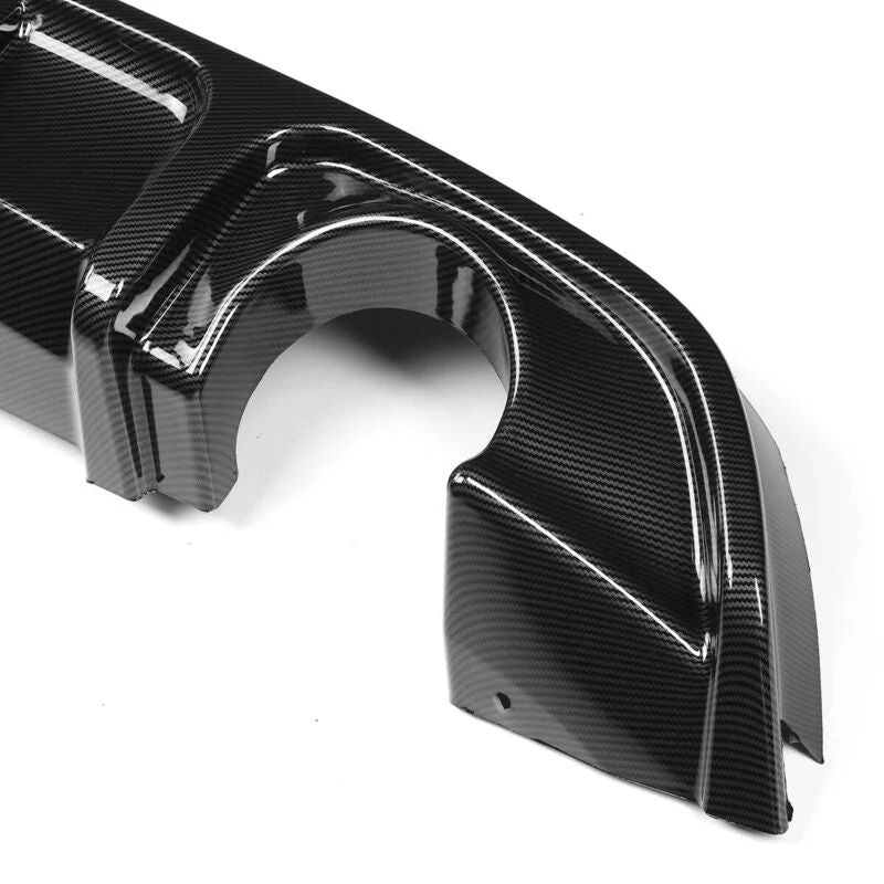 Carbon Fiber Look Rear Diffuser w/ LED Light fits Infiniti Q60 2017-2022 (NOT REAL CARBON) - Image 9