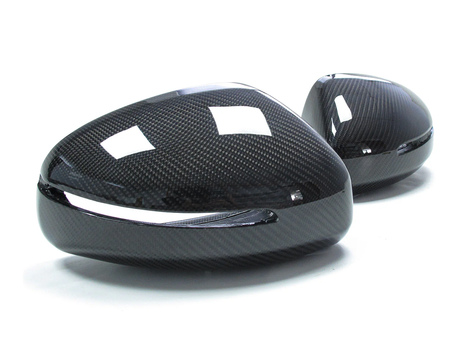 Replacement For AUDI TT MK2 8J TTS TTRS 8R Real Carbon Fiber Side Mirror Cover Caps - Image 7