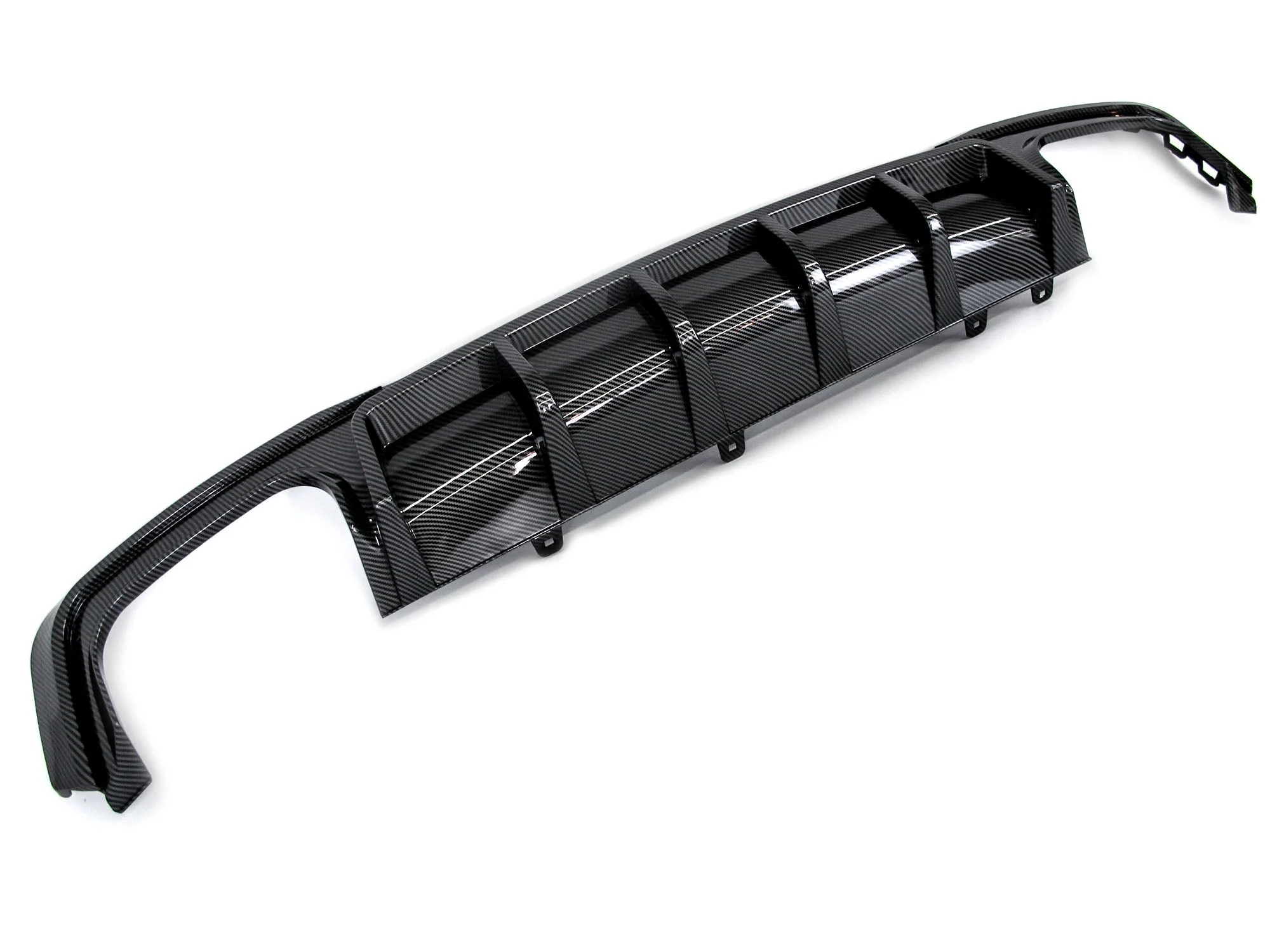 Carbon Look Difffuser + Black Exhaust Tips For AUDI A7 C8 S-line 2019-2024 di154 - Image 5
