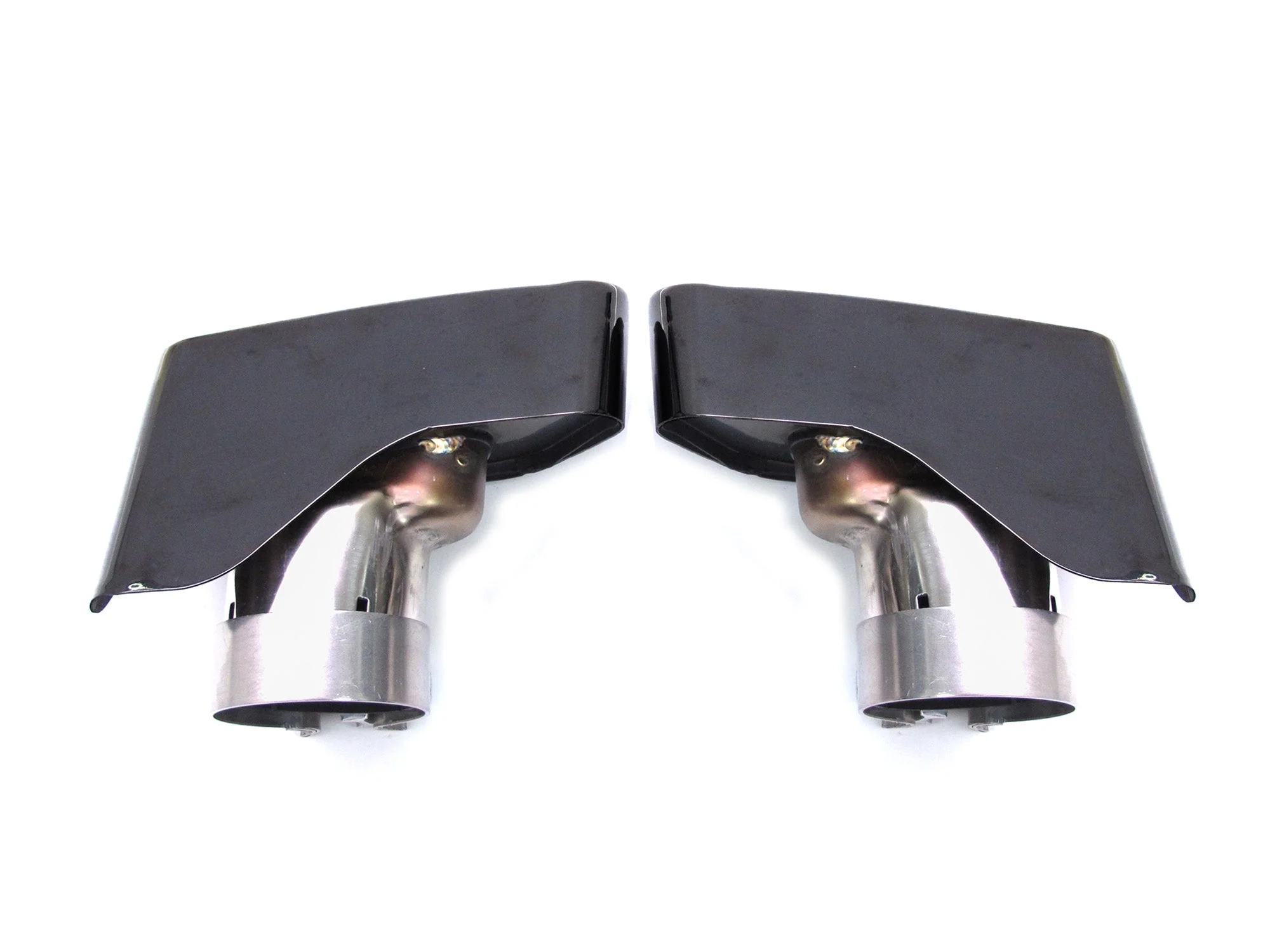 Black/Chrome Exhaust Tips For BMW F10 F11 550i 550d M Sport 2010-2016 - Image 7