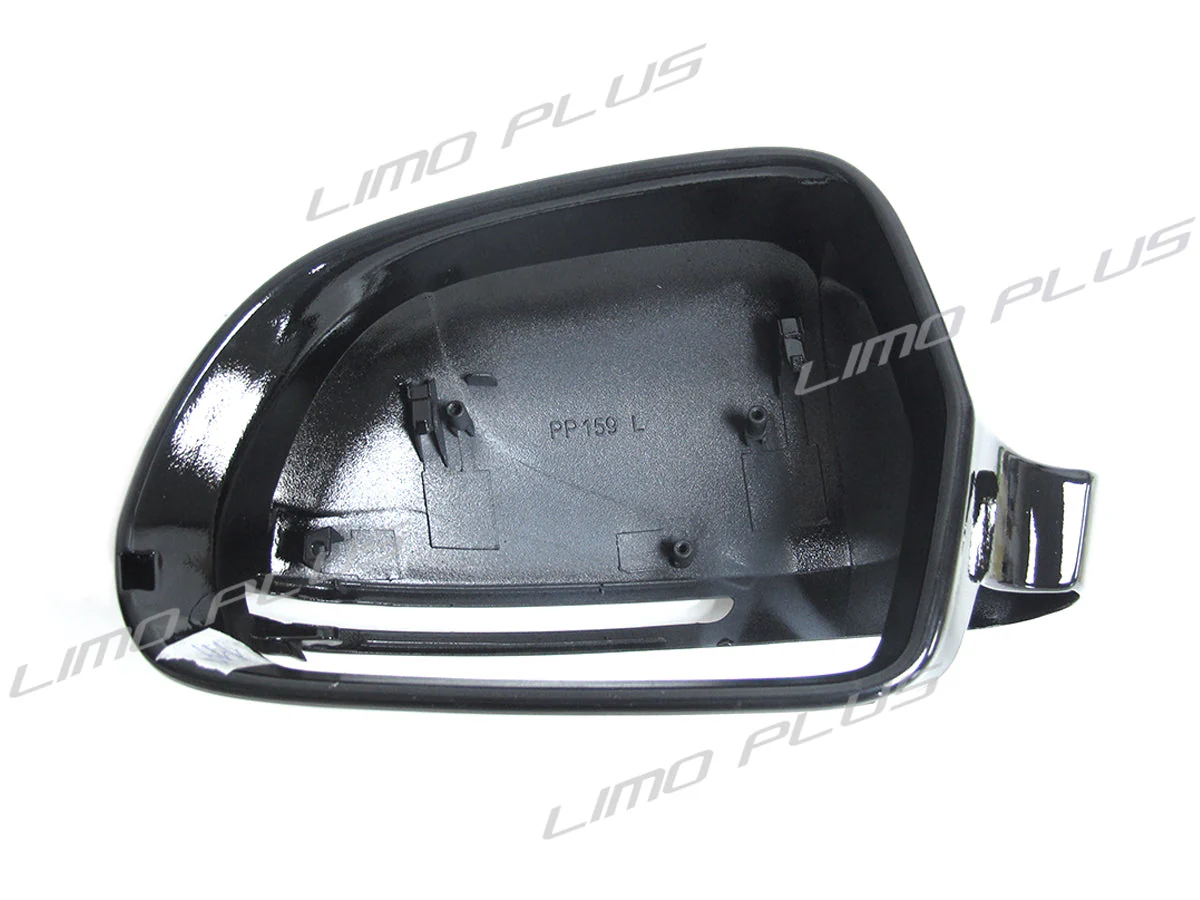 Gloss Black Mirror Cover Caps for Audi A3 8P A4 B8 A5 A6 C6 Q3 (No Side Assist) - Image 11