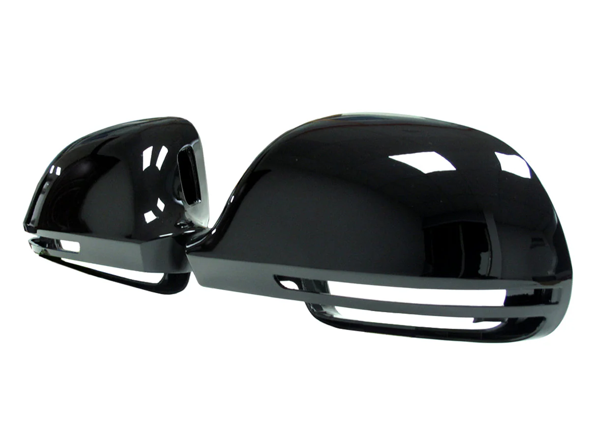 Gloss Black Mirror Cover Caps for Audi A3 8P A4 B8 A5 A6 C6 Q3 (No Side Assist) - Image 18