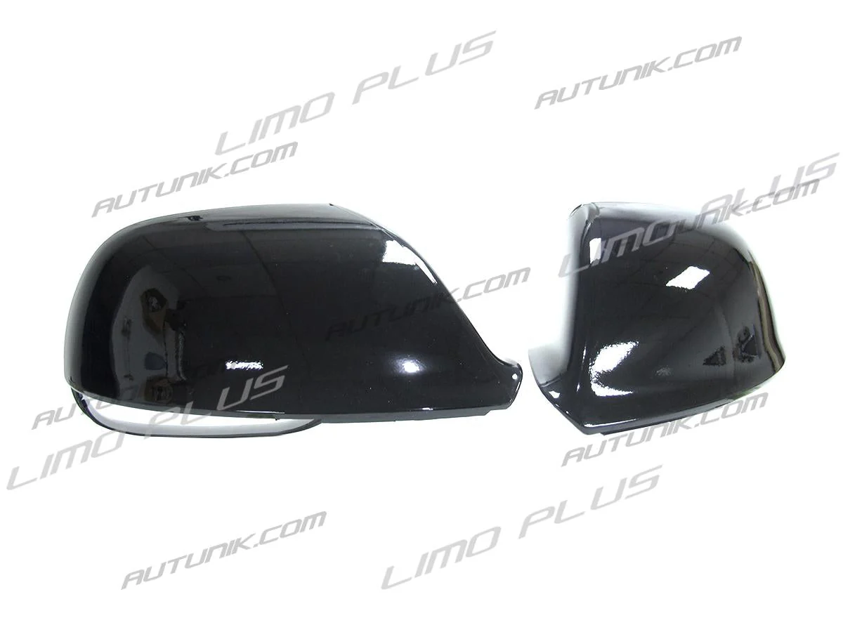 Pair Gloss Black Mirror Cover Caps For 2009-2017 AUDI Q5 SQ5 Q7 w/ Side Lane Assist mc64 - Image 9