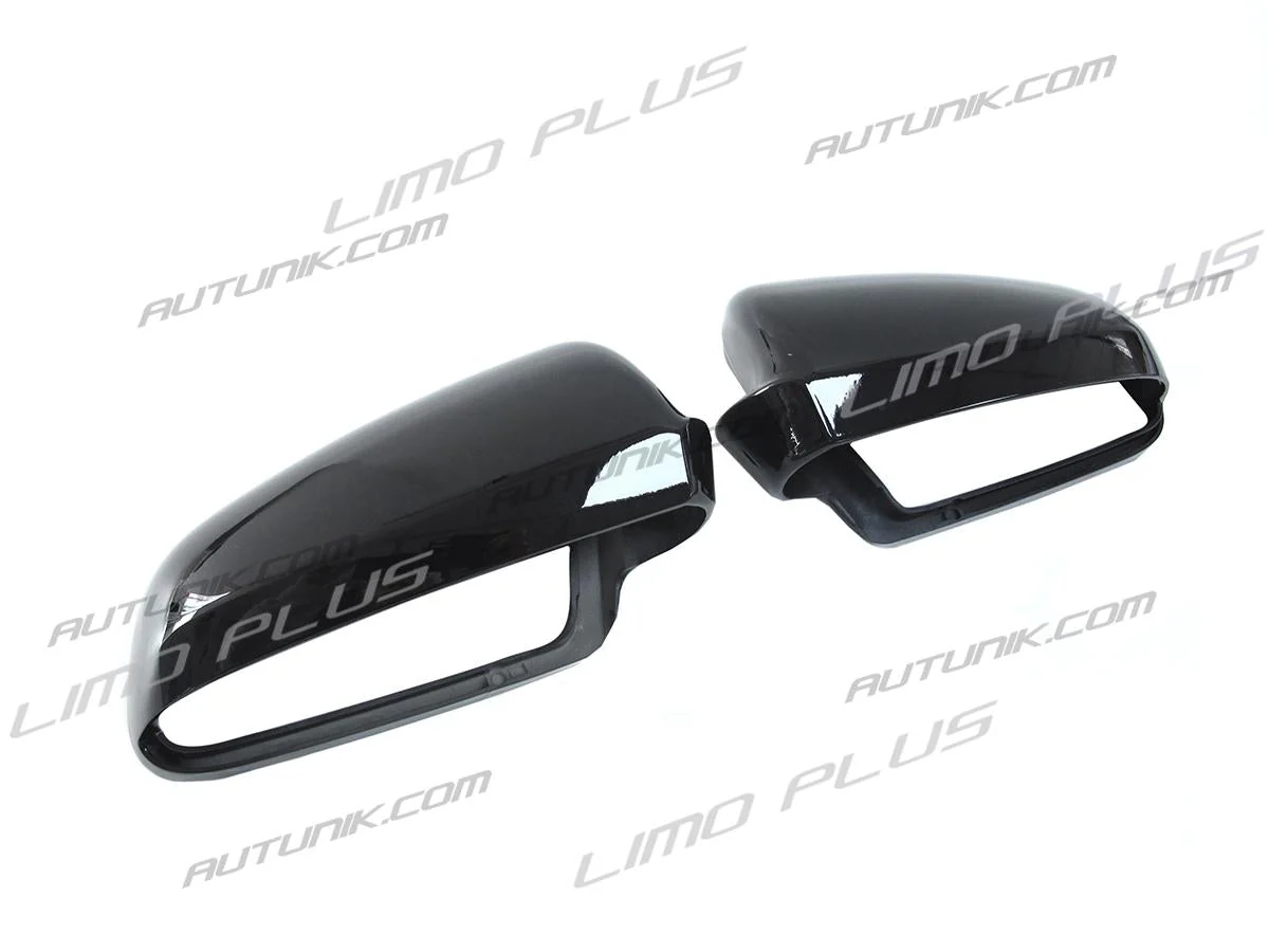 Pair Gloss Black Side Mirror Cover Caps Replace For AUDI A4 B7 B6 2002-2008 mc53 - Image 5