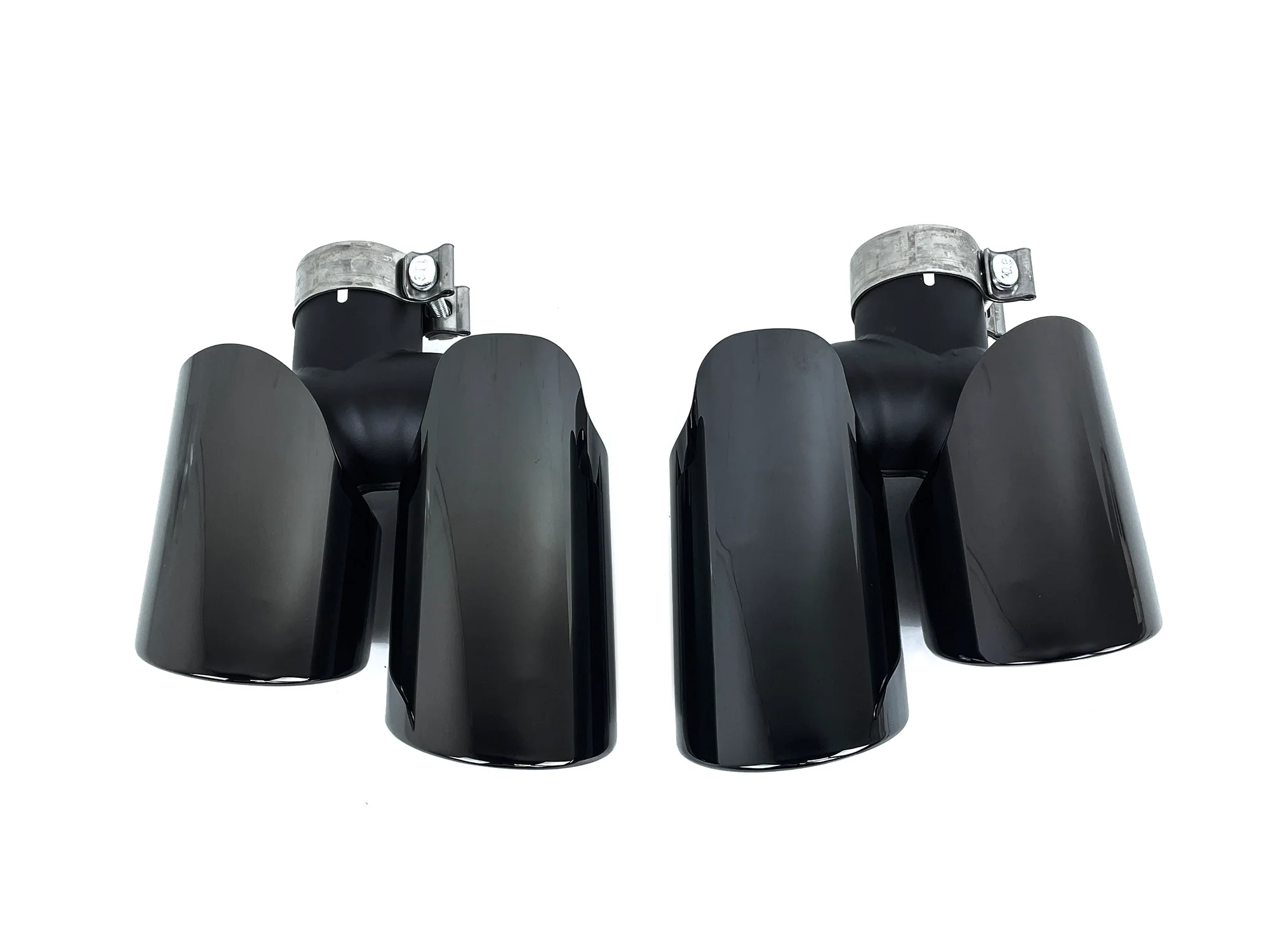 Black Stainless Steel Exhaust Tips for Porsche Macan Base 2.0L 2015–2018 - Image 5