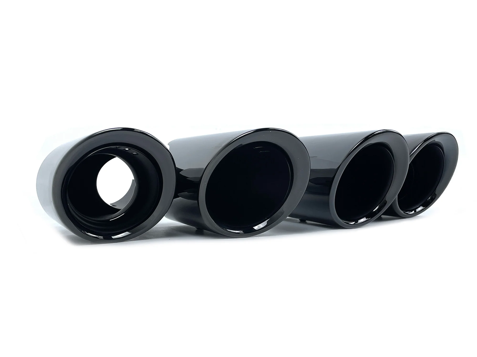 Black Stainless Steel Exhaust Tips for Porsche Macan Base 2.0L 2015–2018 - Image 7