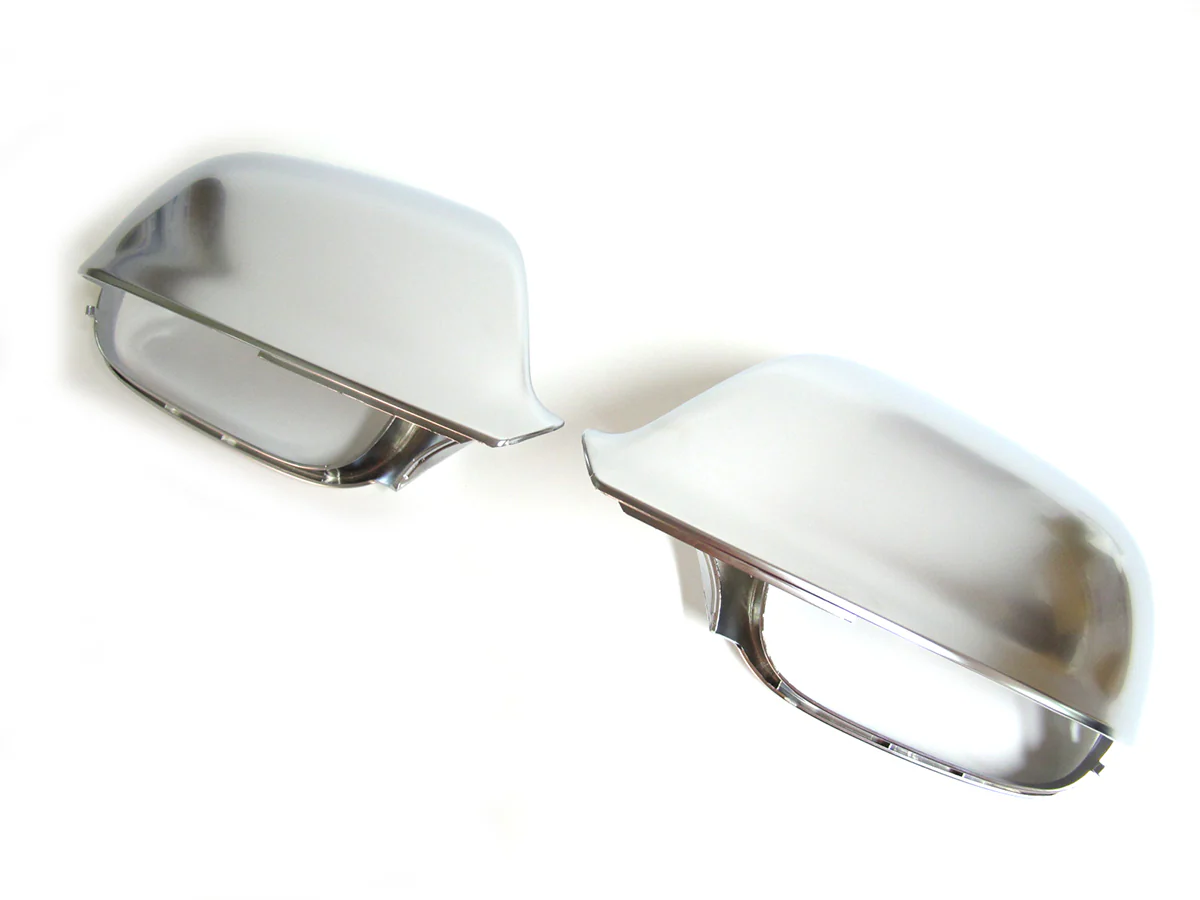 Matt Chrome Mirror Cover Caps For AUDI Q5 8R SQ5 09-17 Q7 10-15 With Lane Assist - Image 16