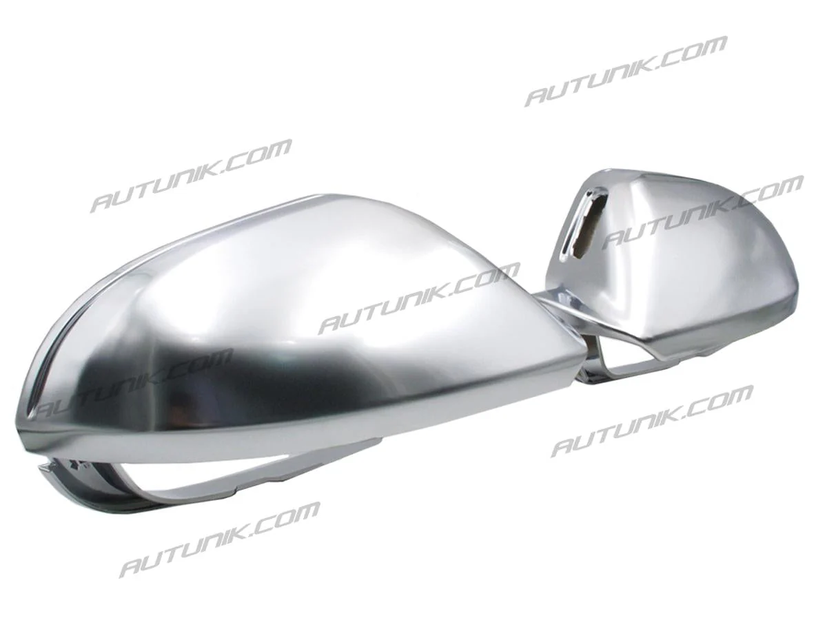Matte Chrome Side Mirror Cover Caps Replace For AUDI A6 C7 S6 RS6 2012-2018 with Lane Assist mc15 - Image 10