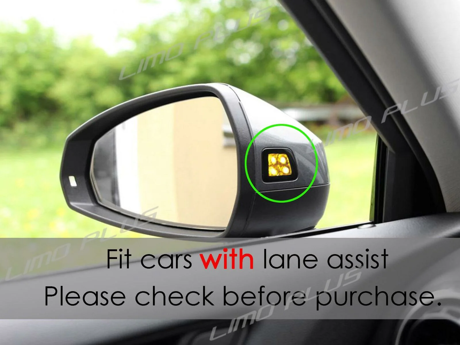 Matte Chrome Side Mirror Cover Caps Replace For AUDI A6 C7 S6 RS6 2012-2018 with Lane Assist mc15 - Image 3