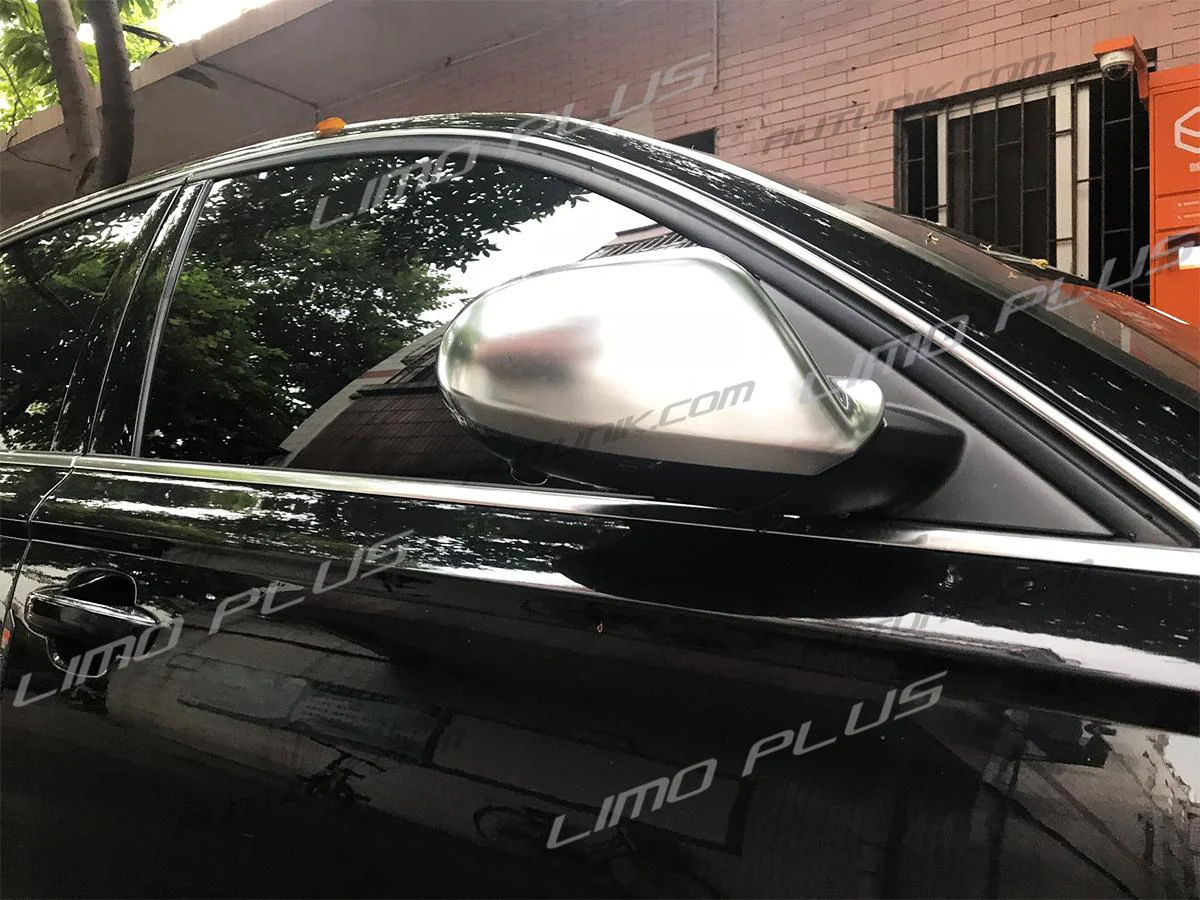Matte Chrome Side Mirror Cover Caps Replace For AUDI A6 C7 S6 RS6 2012-2018 with Lane Assist mc15 - Image 4