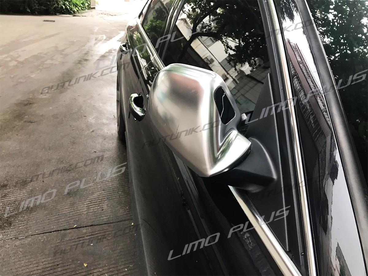 Matte Chrome Side Mirror Cover Caps Replace For AUDI A6 C7 S6 RS6 2012-2018 with Lane Assist mc15 - Image 5