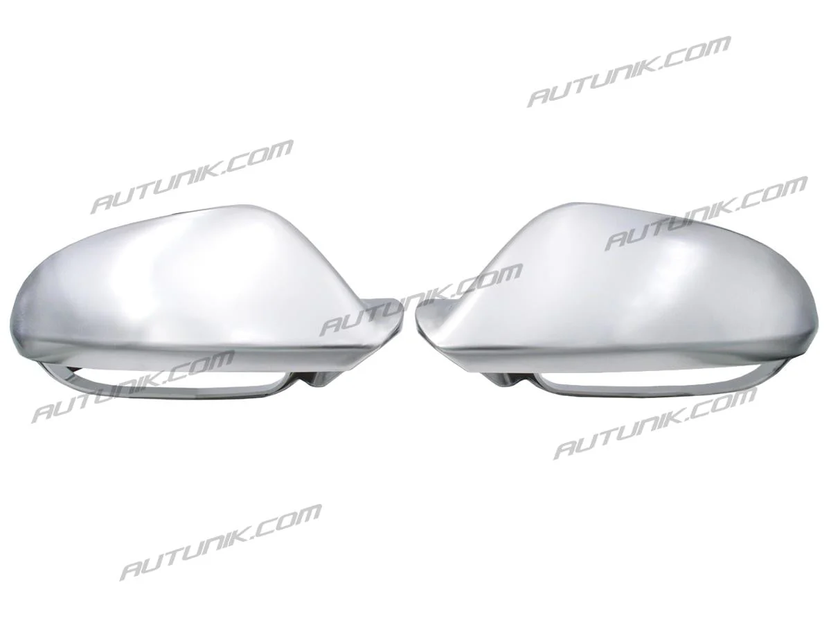 Matte Chrome Side Mirror Cover Caps Replace For AUDI A6 C7 S6 RS6 2012-2018 with Lane Assist mc15 - Image 8