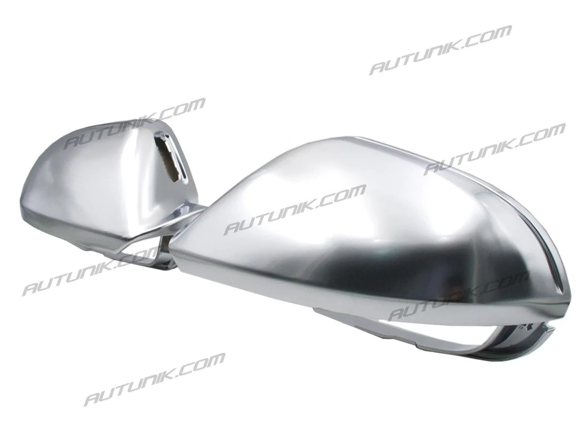 Matte Chrome Side Mirror Cover Caps Replace For AUDI A6 C7 S6 RS6 2012-2018 with Lane Assist mc15 - Image 9