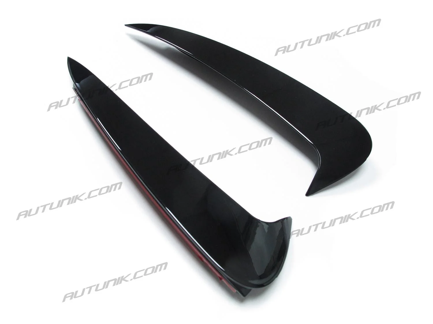 Glossy Black Rear Canards Side Air Vent Trims for Mercedes W205 Coupe C205 C300 C43 AMG 2015-2023 - Image 8